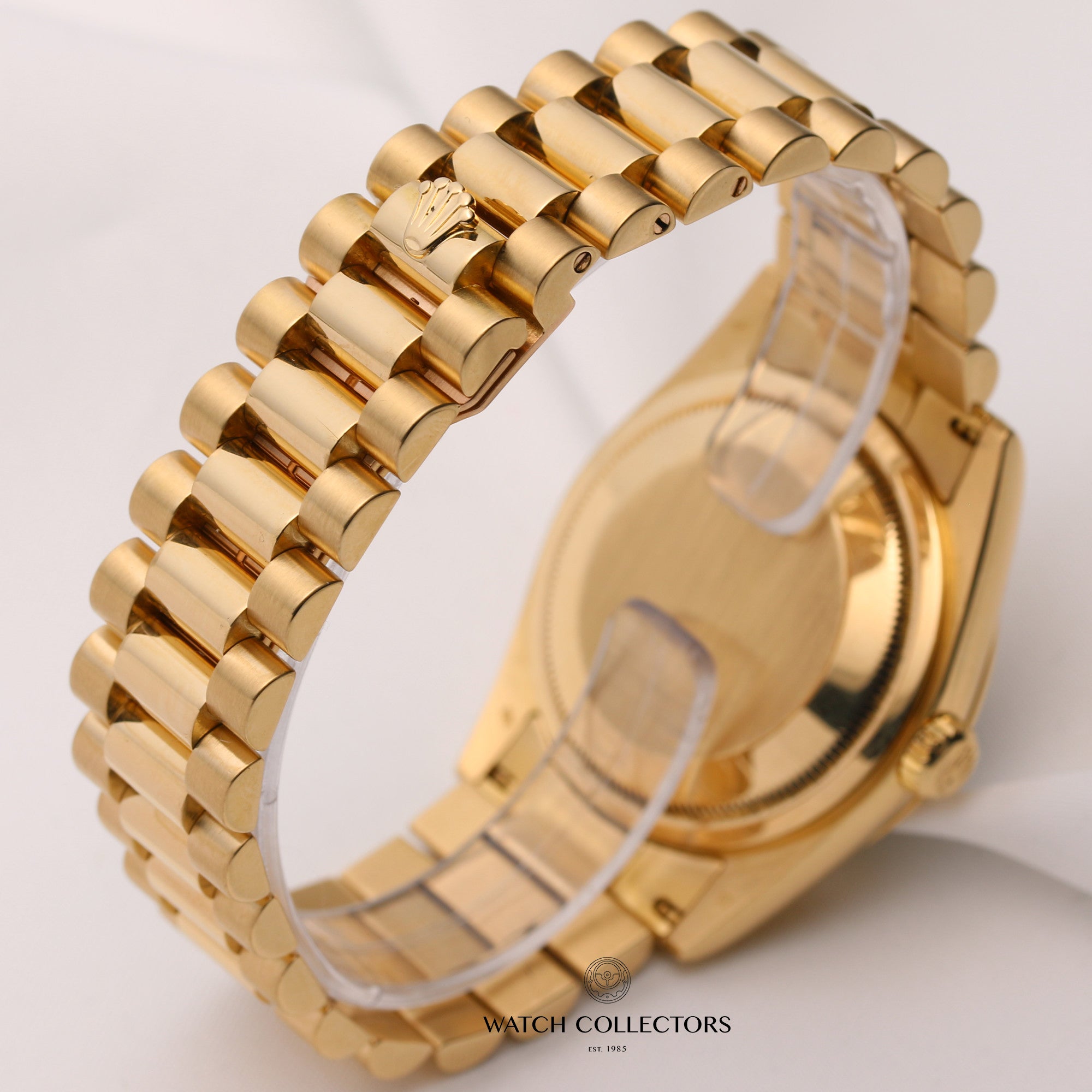 Rolex-Day-Date-118238-Champagne-Dial-18K-Yellow-Gold-Second-Hand-Watch-Collectors-5