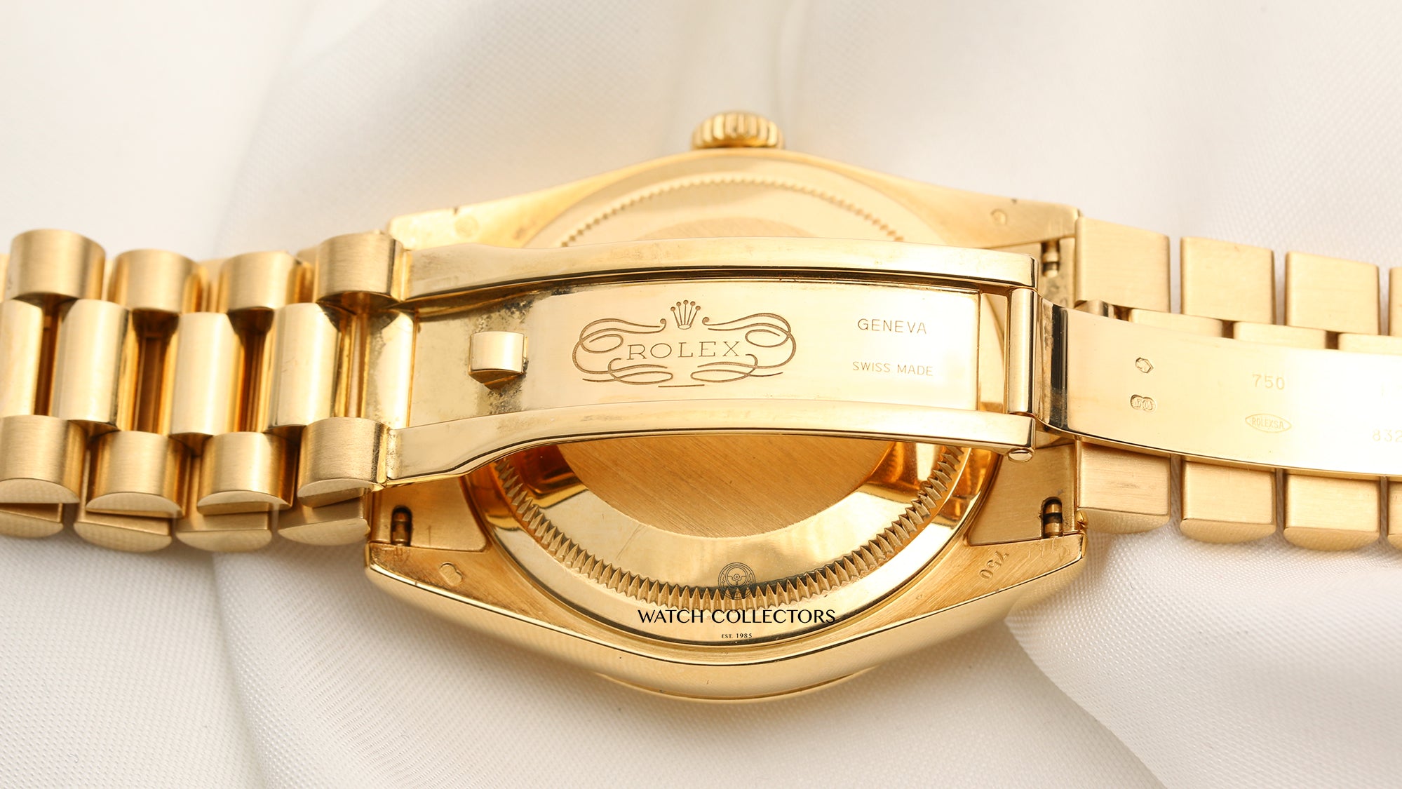 Rolex Day-Date 118238 White Numeral Dial 18K Yellow Gold Second Hand Watch Collectors 7