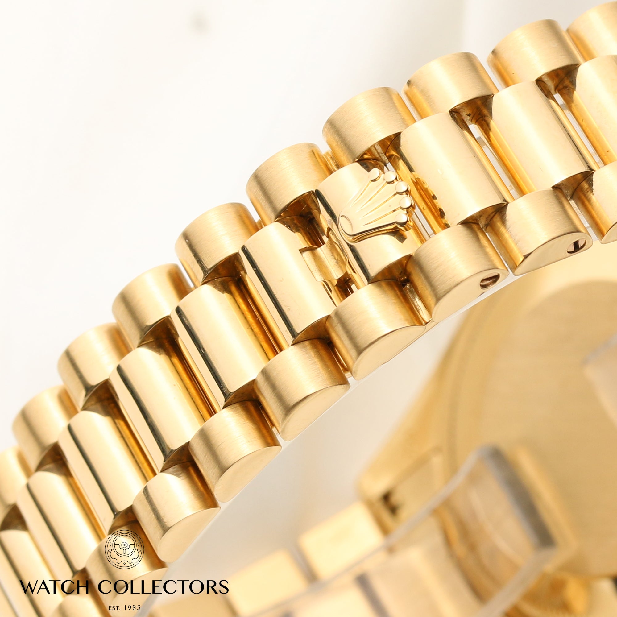 Rolex Day-Date 118238 White Numeral Dial 18K Yellow Gold Second Hand Watch Collectors 8