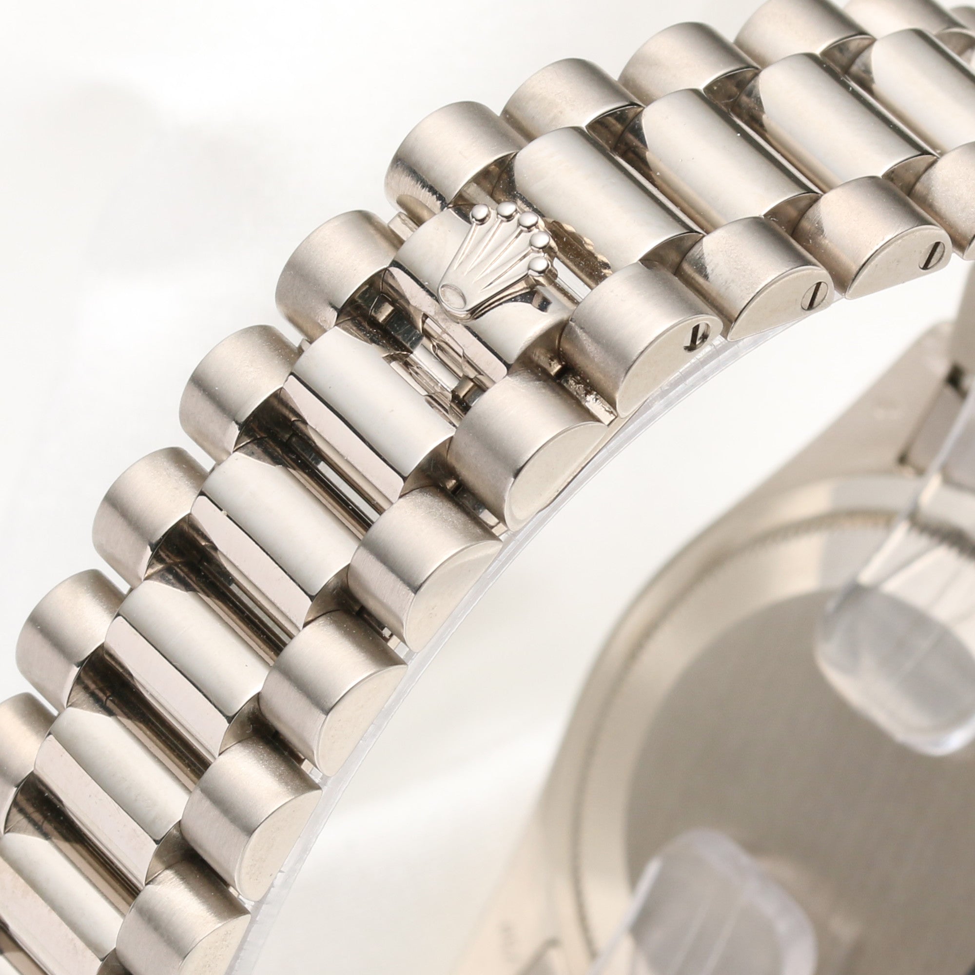 Rolex Day-Date 118239 Diamond 18K White Gold Second Hand Watch Collectors 7