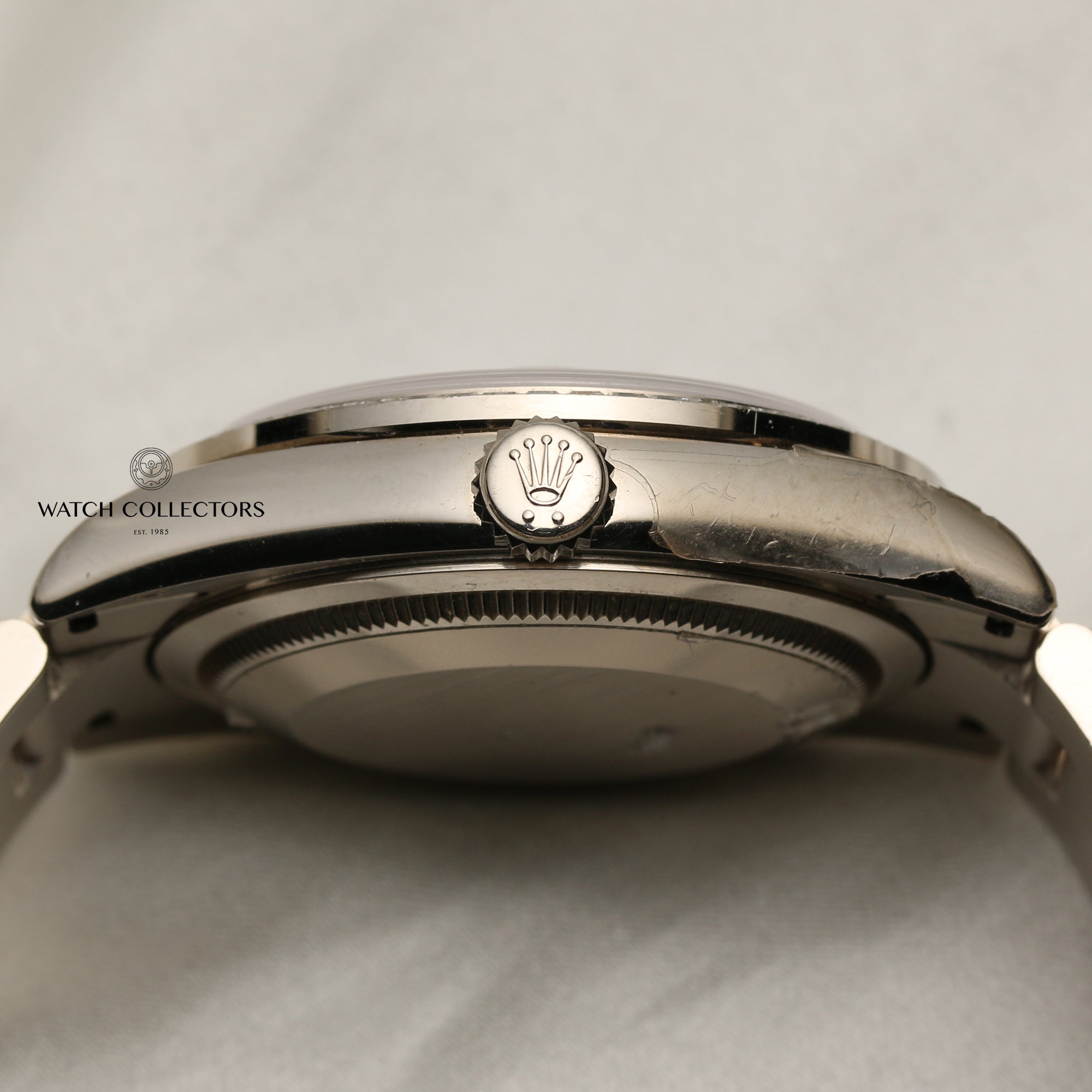 Rolex Day-Date 118399BR Diamond Princess Cut Bezel 18k White Gold Second Hand Watch Collectors 7