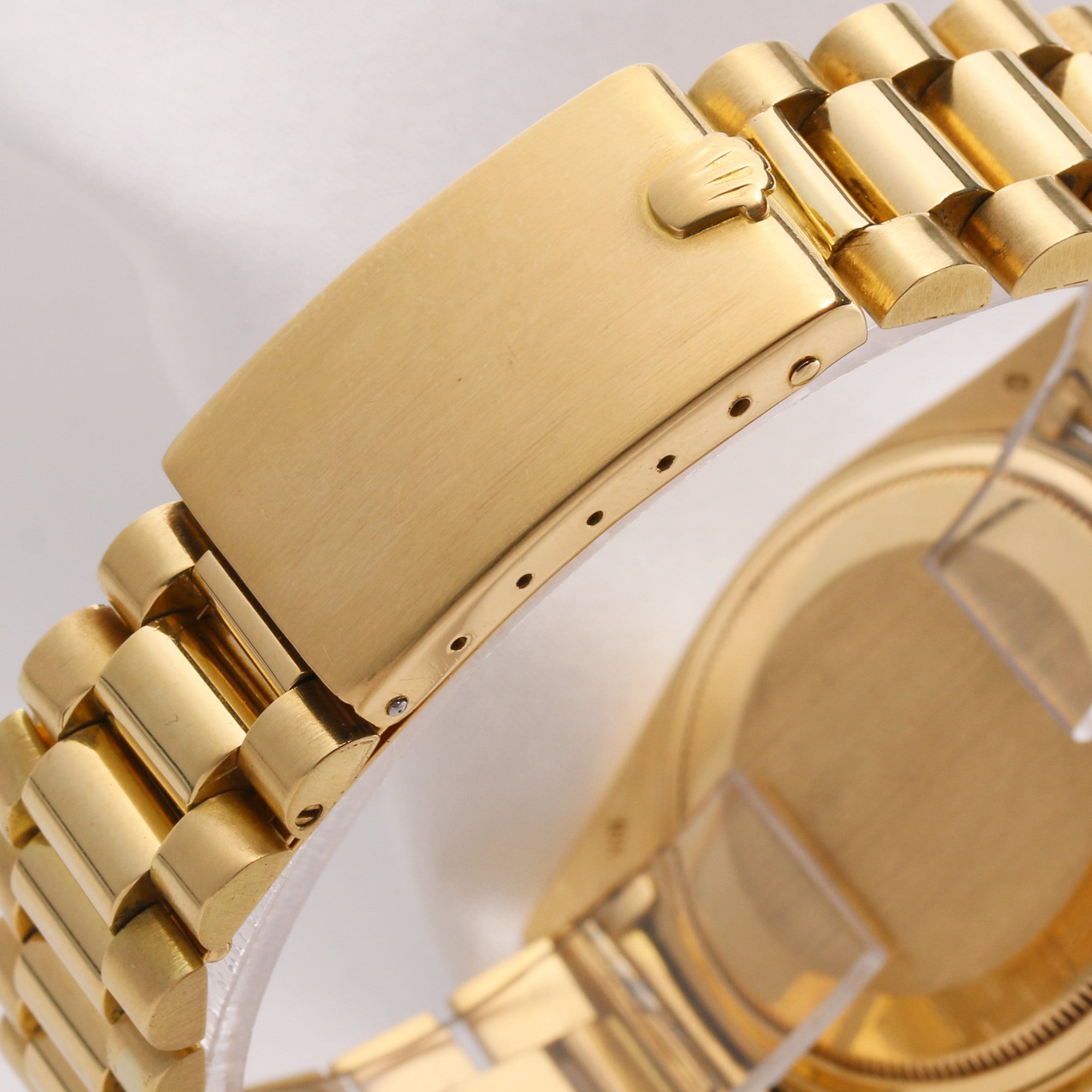 Rolex Day-Date 1803 Diamond 18K Yellow Gold Second Hand Watch Collectors (8)