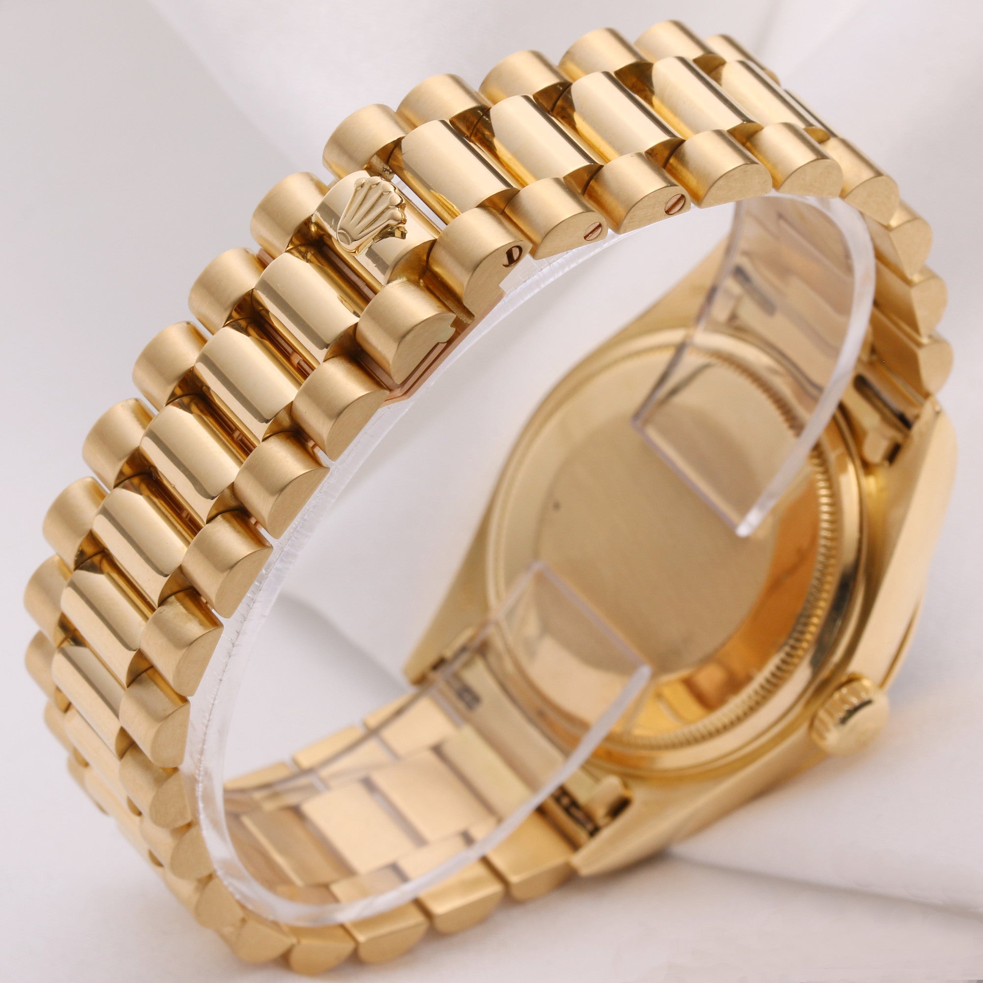 Rolex Day-Date 18078 Degrading Diamond Dial 18K Yellow Gold Second Hand Watch Collectors (6)