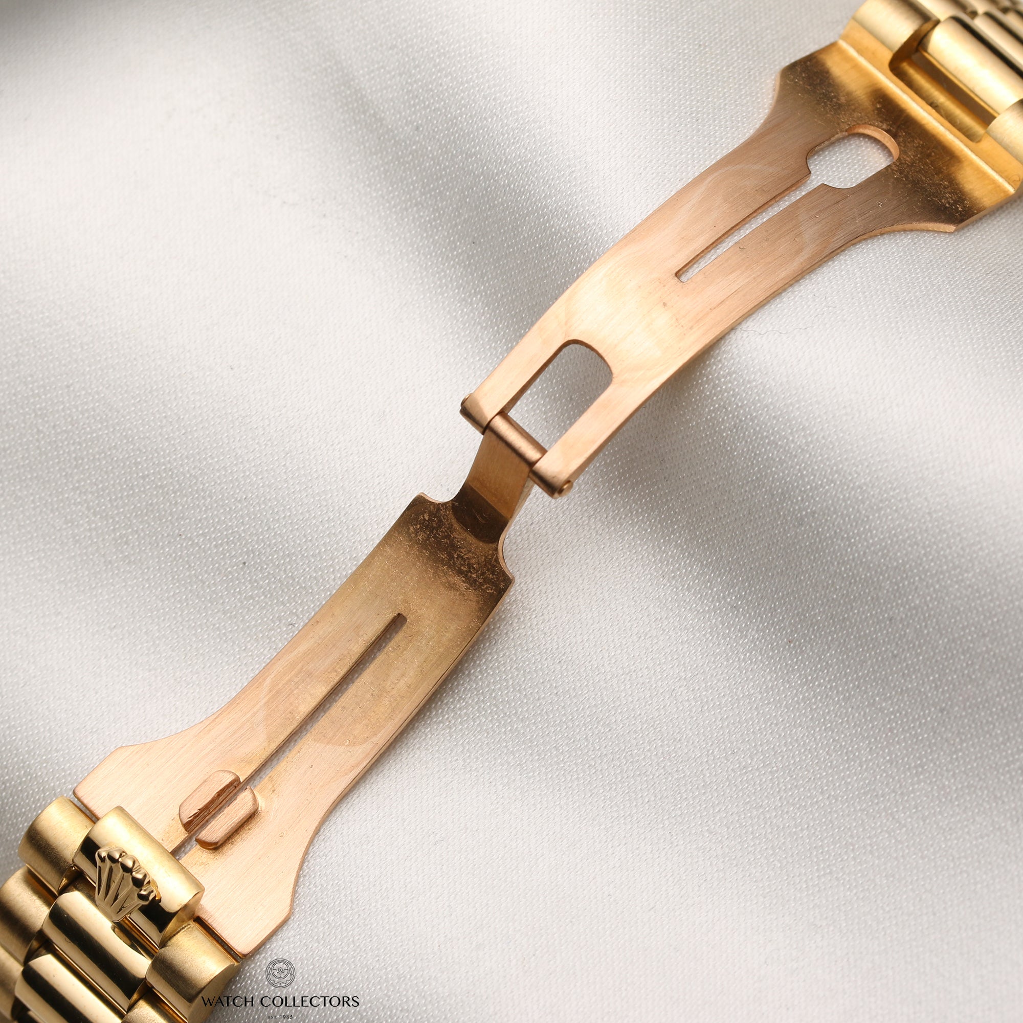 Rolex Day-Date 18238 18K Yellow Gold Blue Jubilee Dial Second Hand Watch Collectors 8