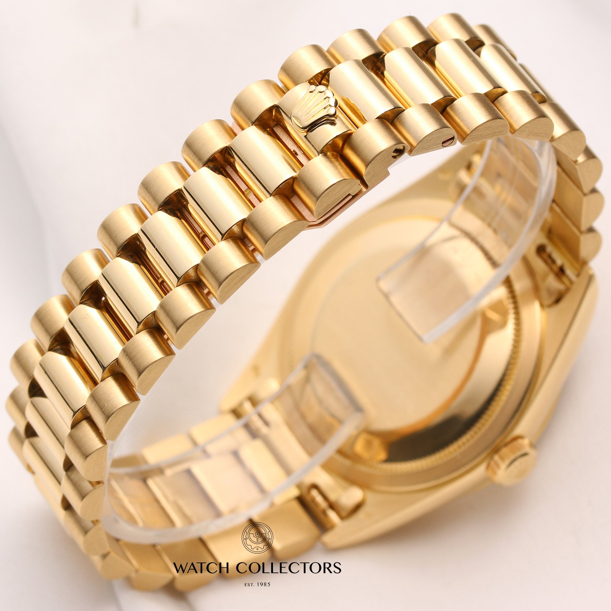 Rolex-Day-Date-18238-18K-Yellow-Gold-Champagne-Dial-Second-Hand-Watch-Collectors-7