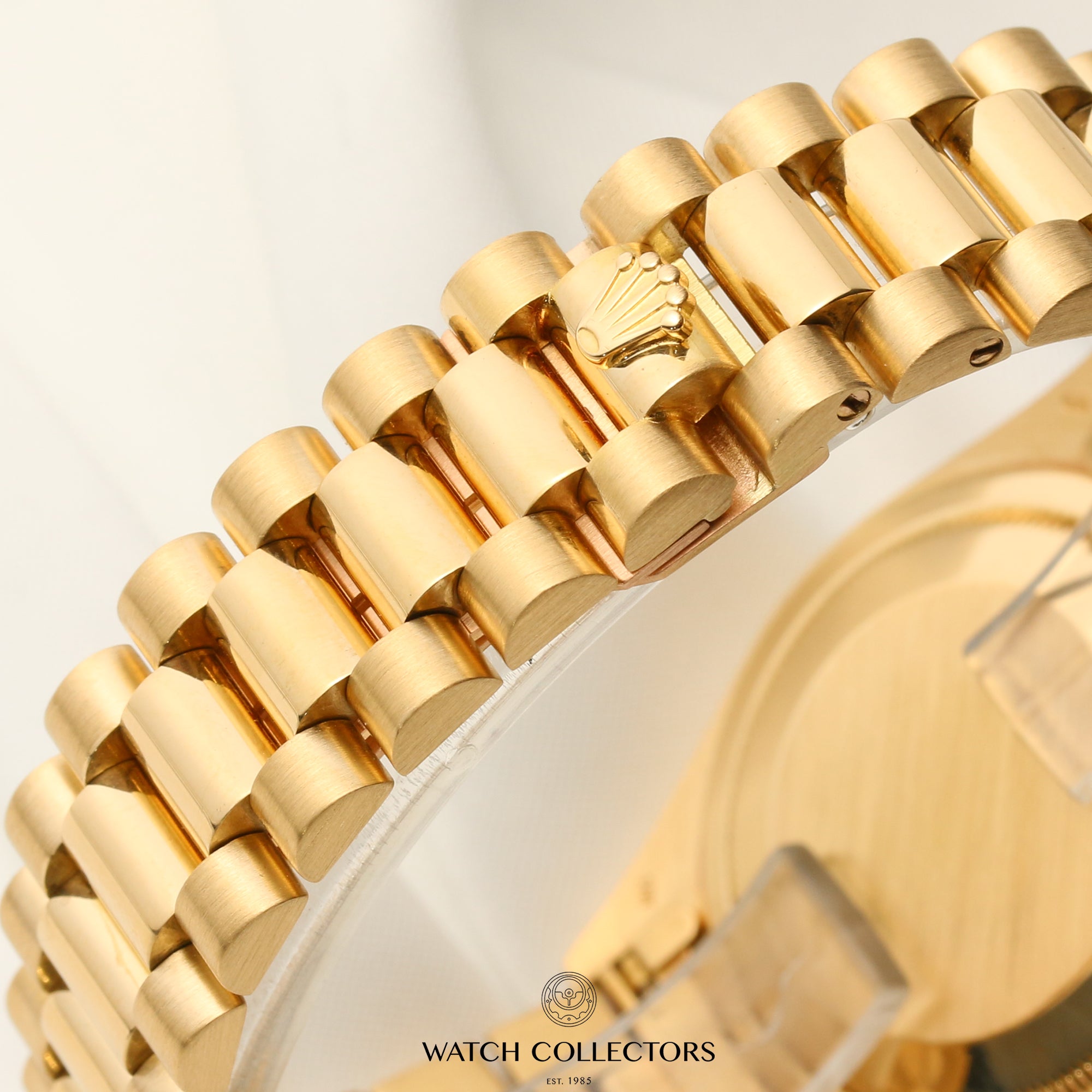 Rolex Day-Date 18238 White Dial 18K Yellow Gold Second Hand Watch Collectors 10