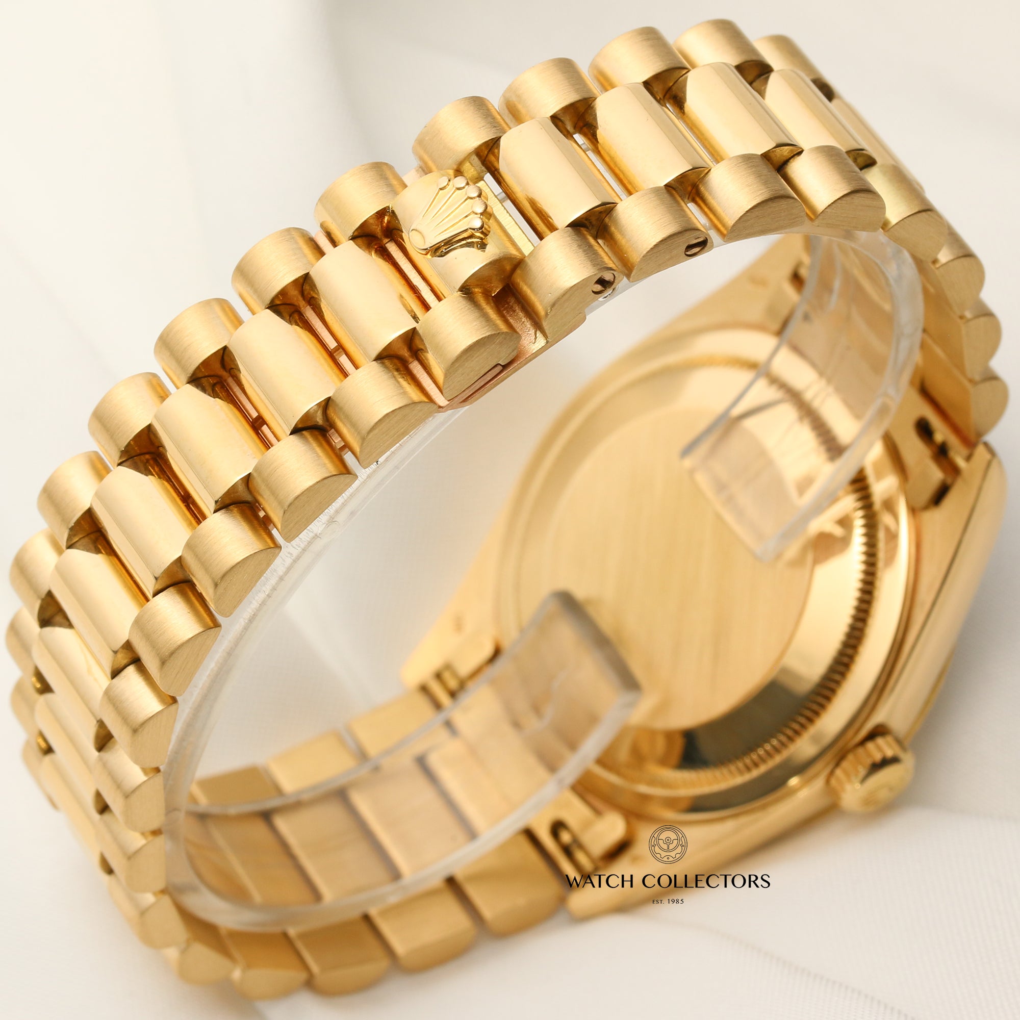 Rolex Day-Date 18238 White Dial 18K Yellow Gold Second Hand Watch Collectors 8