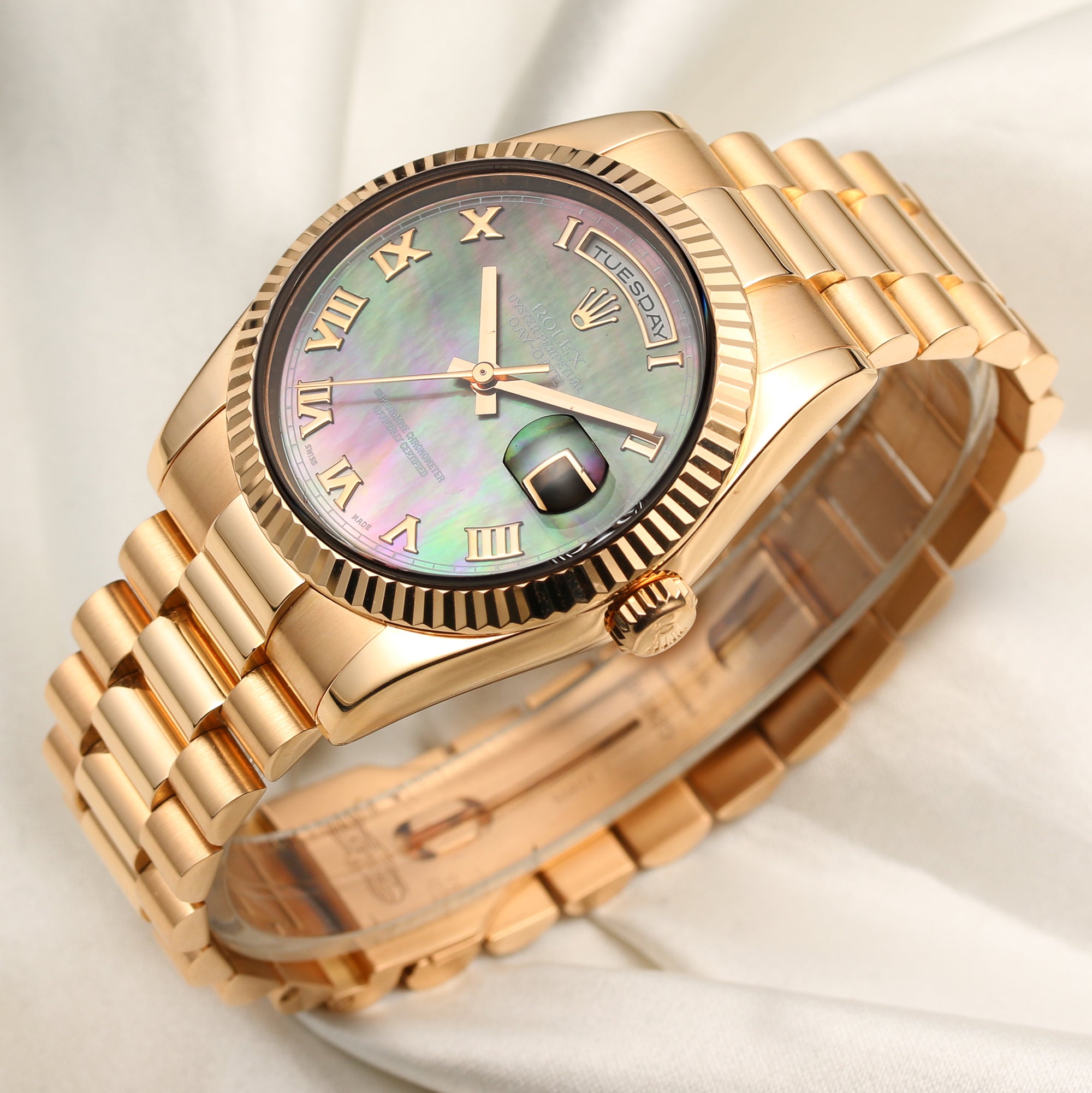 Rolex Day-Date 18K Rose Gold Second Hand Watch Collectors 3