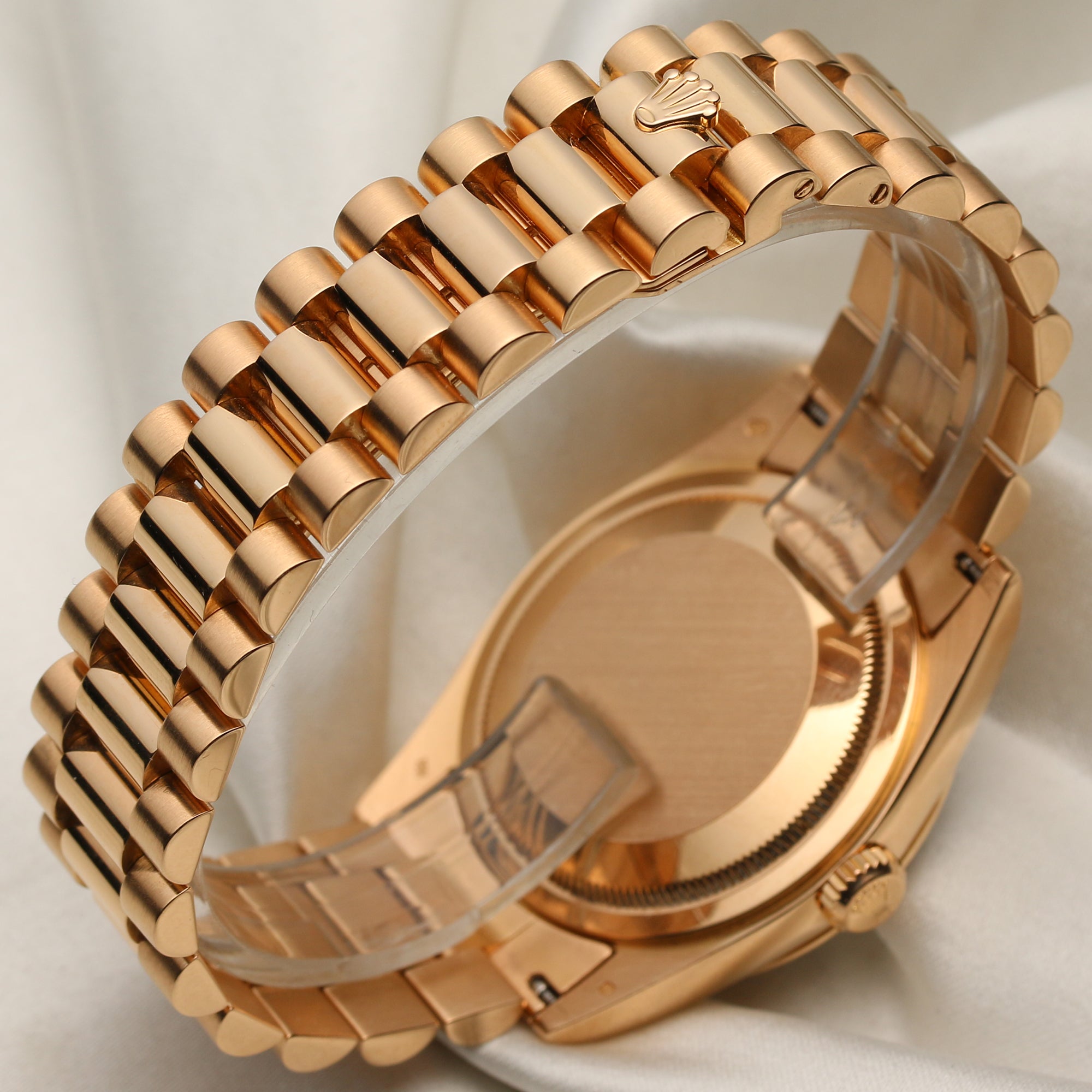 Rolex Day-Date 18K Rose Gold Second Hand Watch Collectors 7