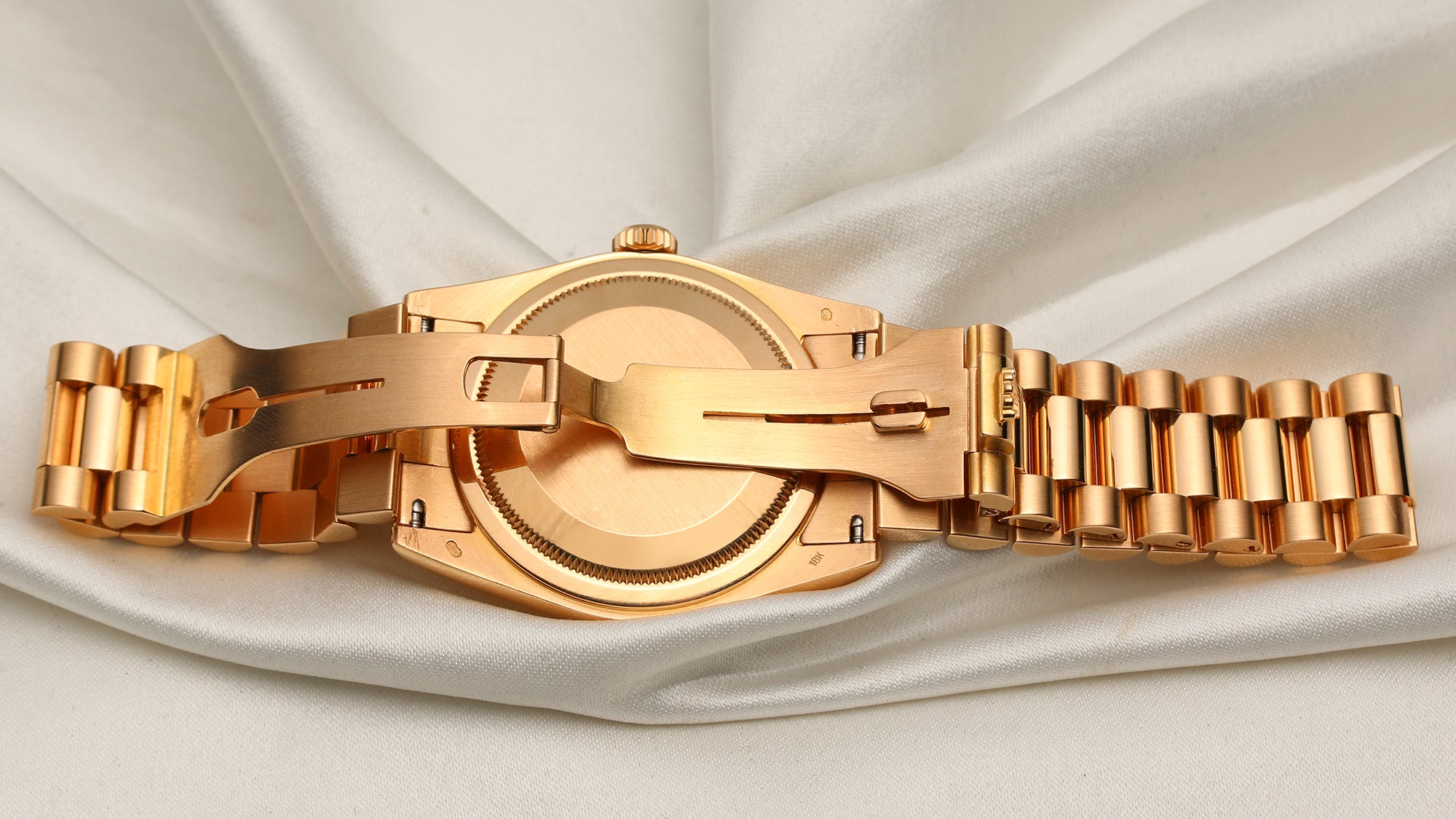 Rolex Day-Date 18K Rose Gold Second Hand Watch Collectors 8