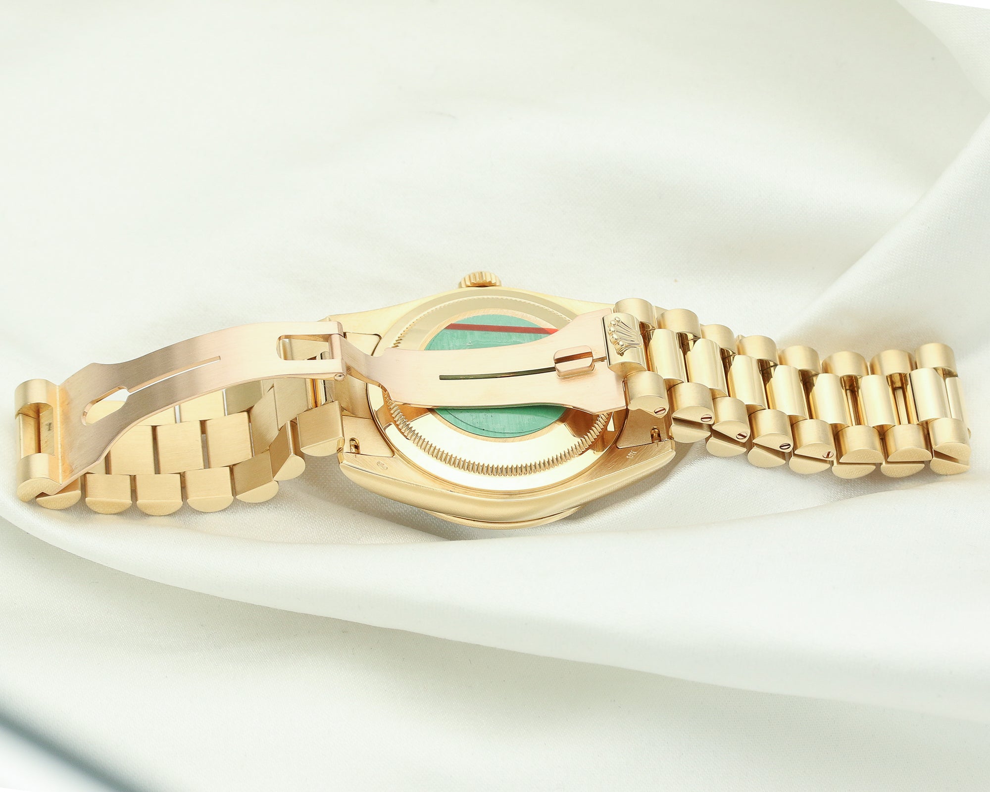 Rolex Day-Date 18K Yellow Gold Diamond Second Hand Watch Collectors 6-2