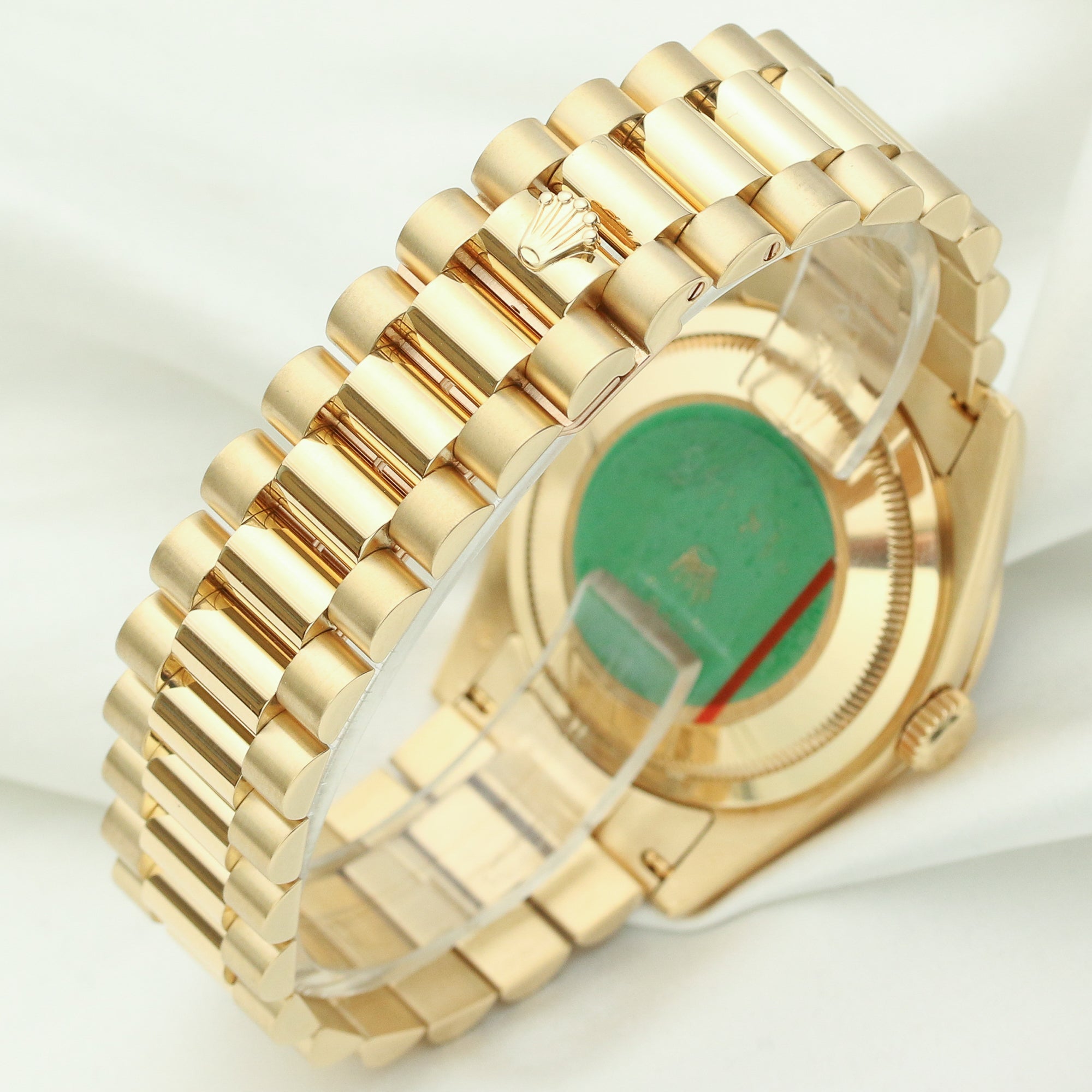 Rolex Day-Date 18K Yellow Gold Diamond Second Hand Watch Collectors 7-2