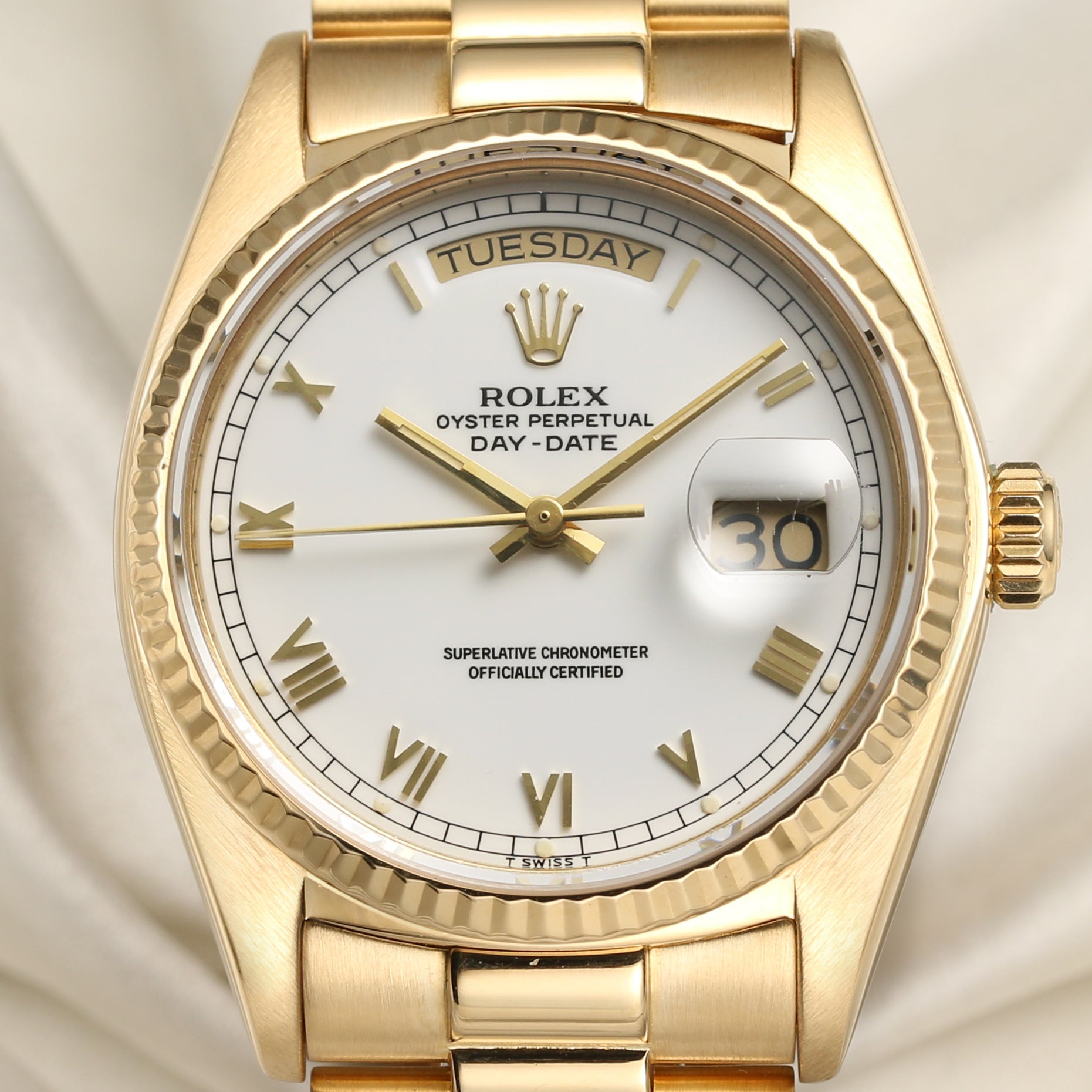 Rolex Day-Date 18K Yellow Gold Second Hand Watch Collectors 2