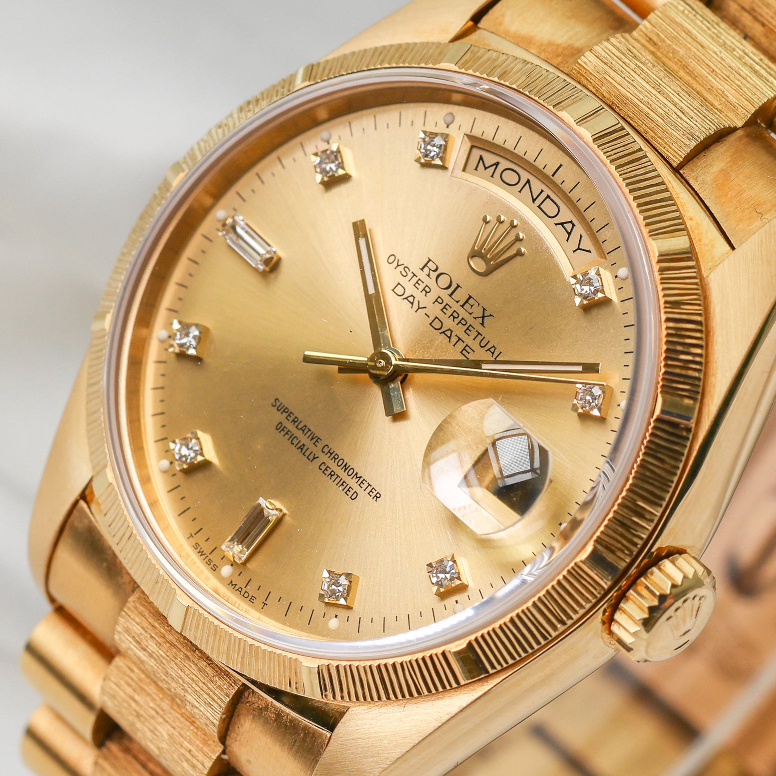 Rolex Day-Date 18K Yellow Gold Second Hand Watch Collectors 4