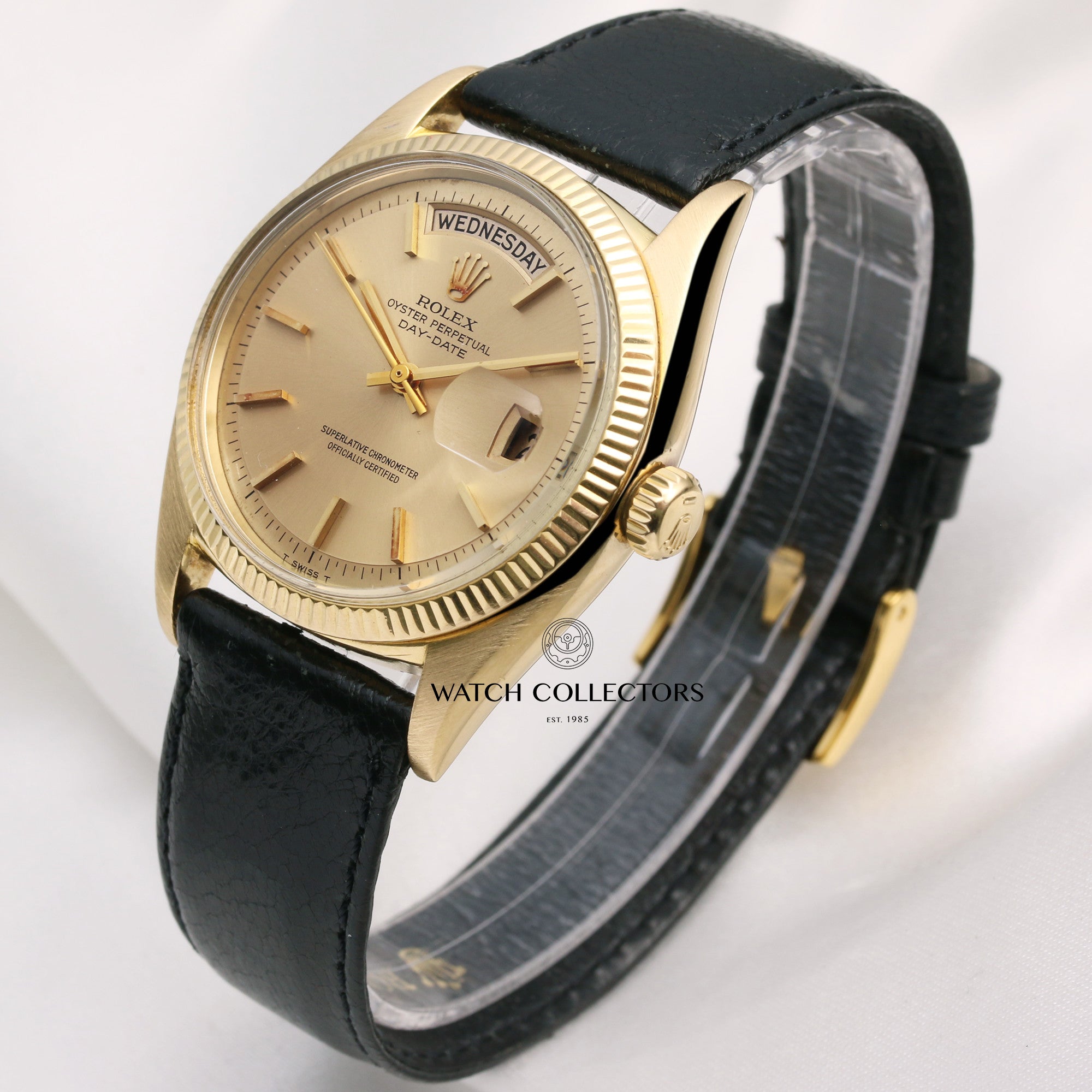 Rolex-Day-Date-6611B-18K-Yellow-Gold-Second-Hand-Watch-Collectors-3