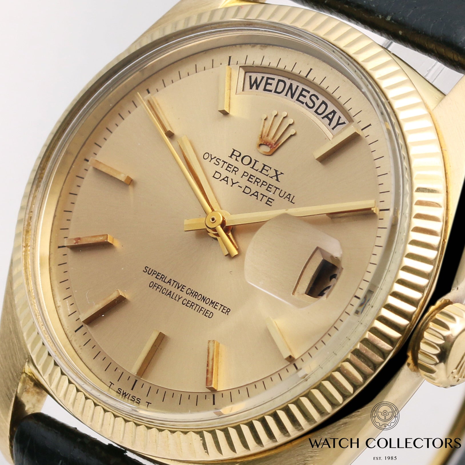 Rolex-Day-Date-6611B-18K-Yellow-Gold-Second-Hand-Watch-Collectors-4