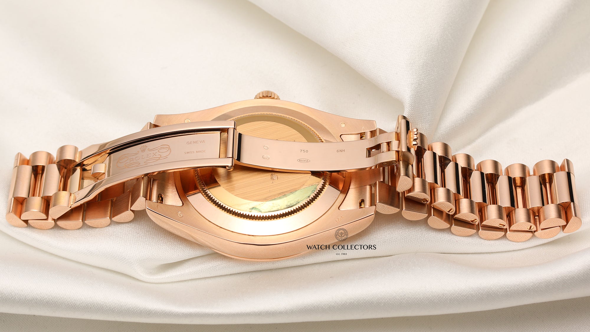 Rolex Day-Date II 218235 18K Rose Gold Chocolate Dial Second Hand Watch Collectors 8