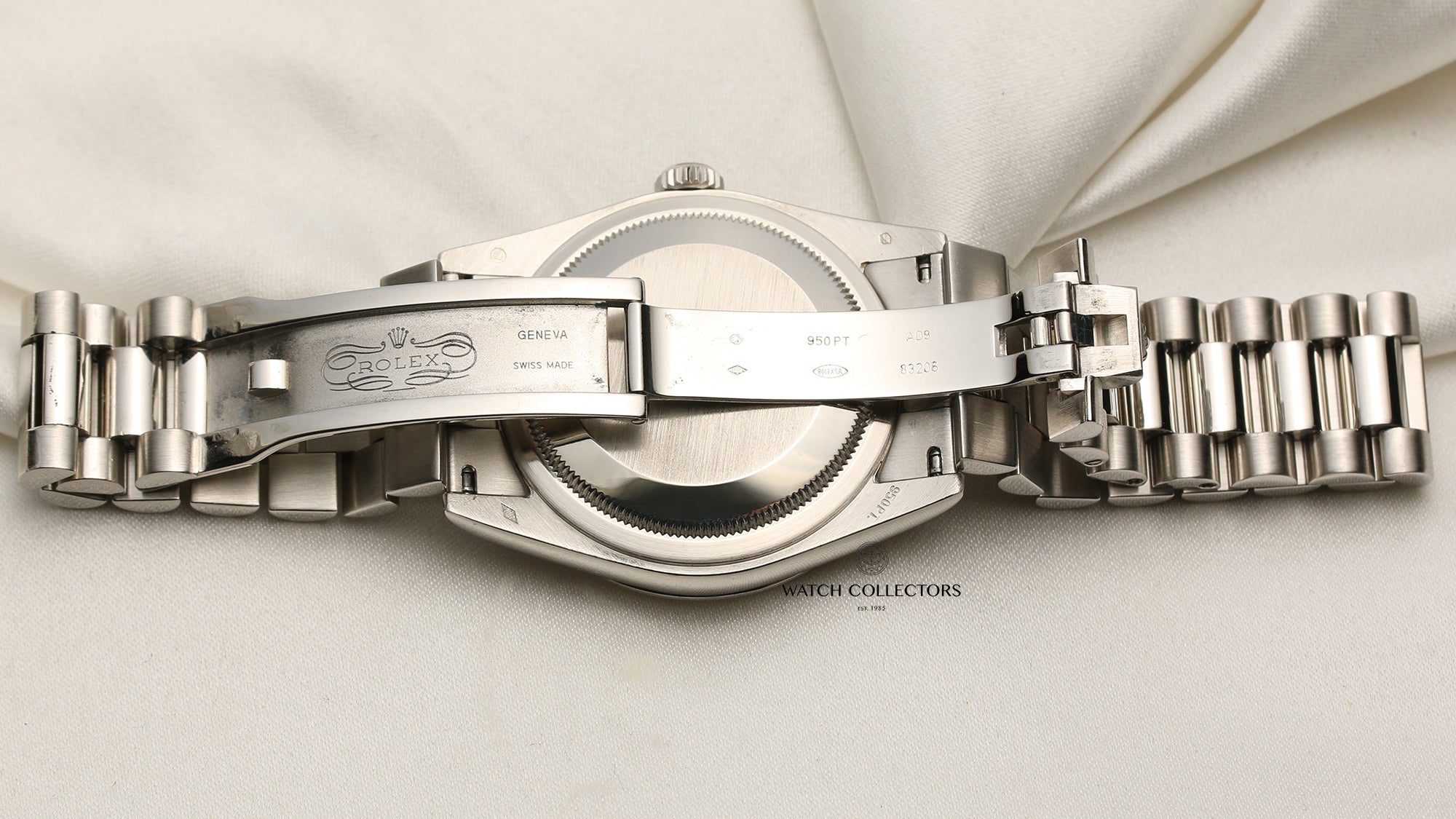 Rolex Day-Date Platinum Diamond Dial Second Hand Watch Collectors 6