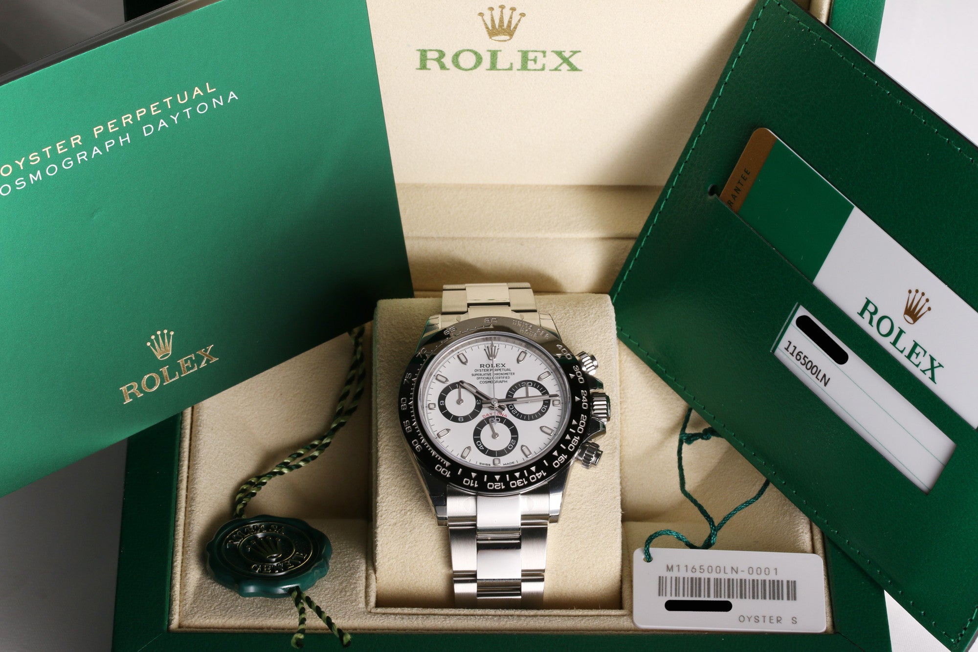 Rolex-Daytona-116500LN-Ceramic-Bezel-White-Dial-Stainless-Steel-Second-Hand-Watch-Collectors London Mayfair (7)