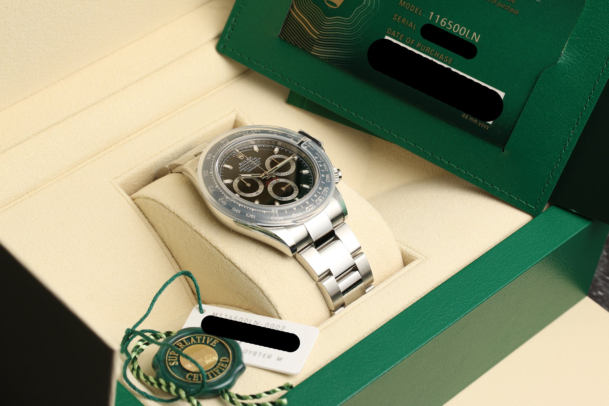 Rolex Daytona 116500LN Stainless Steel Black Dial Second Hand Watch Collectors 7