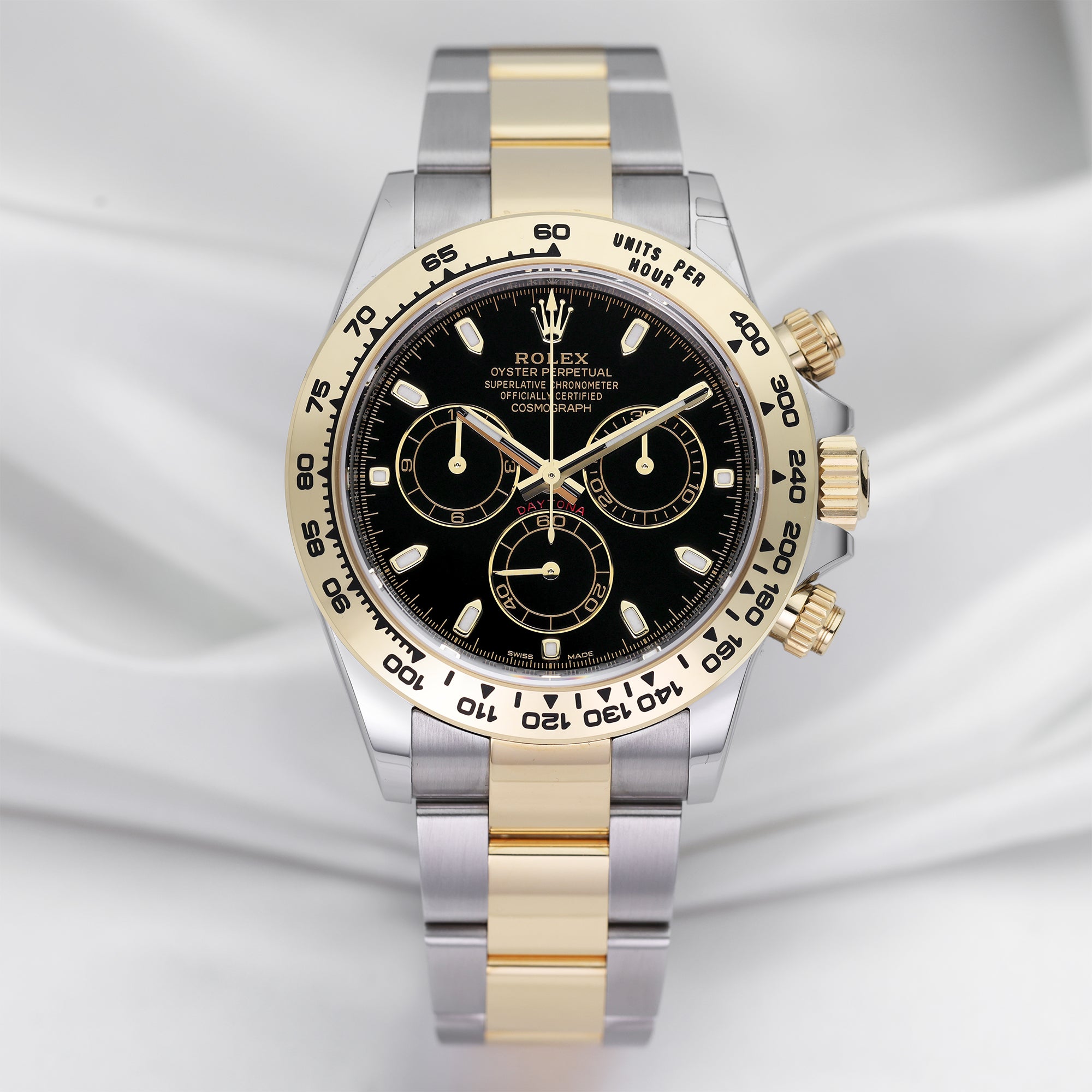 Daytona 116503 Rolex Daytona Steel And Gold Black Dial Unworn