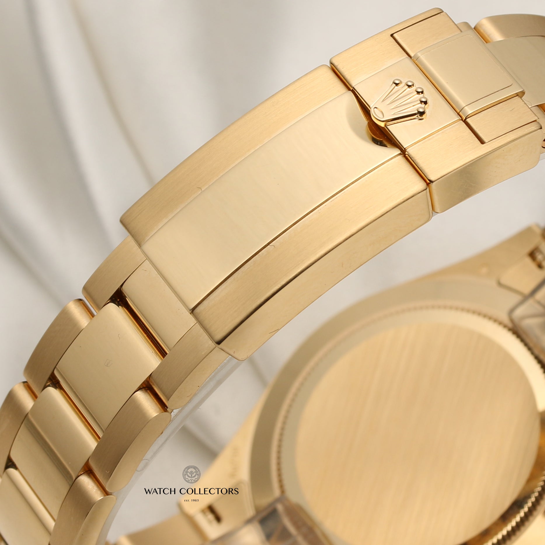 Rolex Daytona 116508 18K Yellow Gold Green Dial Second Hand Watch Collectors 9