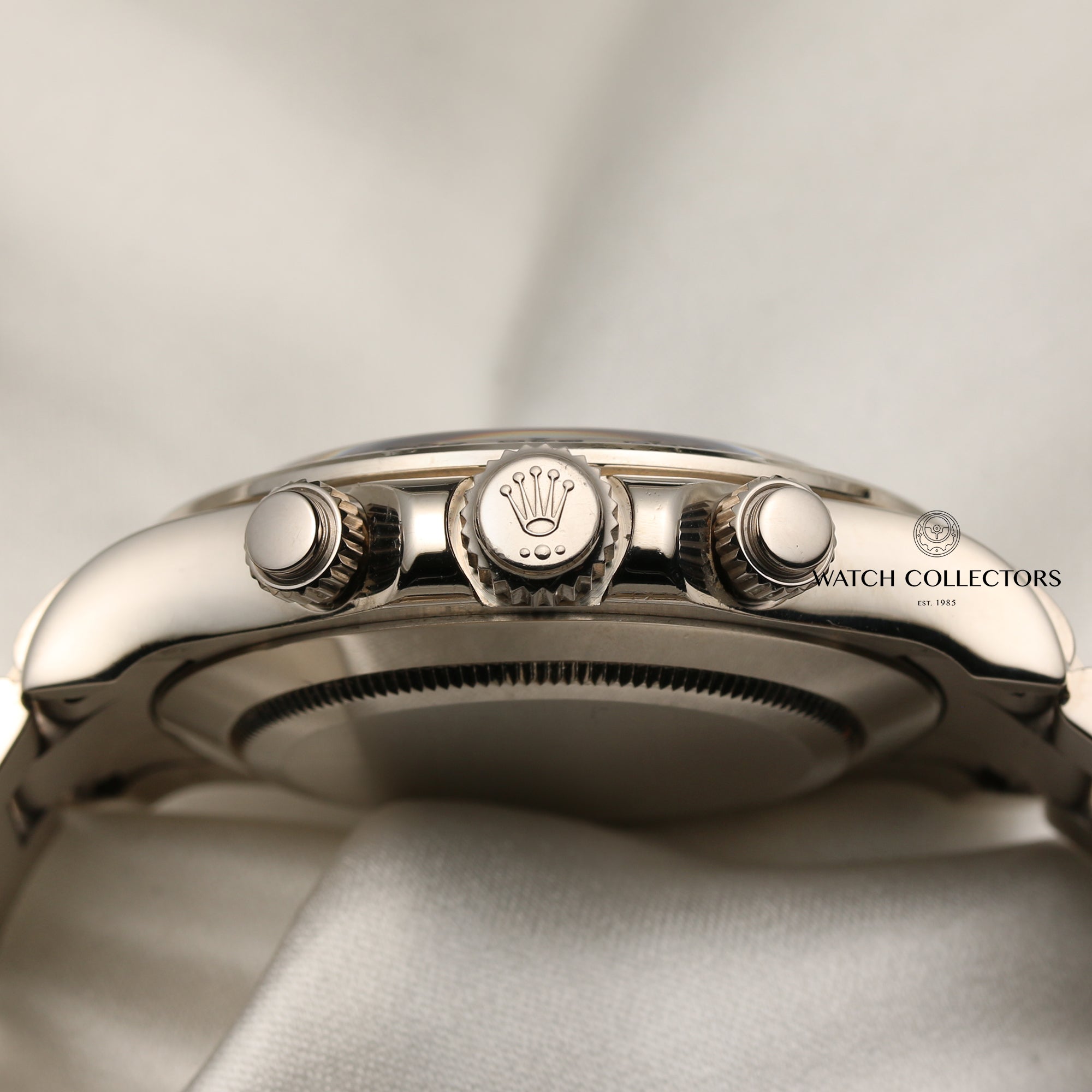 Rolex Daytona 116509 18K White Gold Black MOP Dial Second Hand Watch Collectors 7