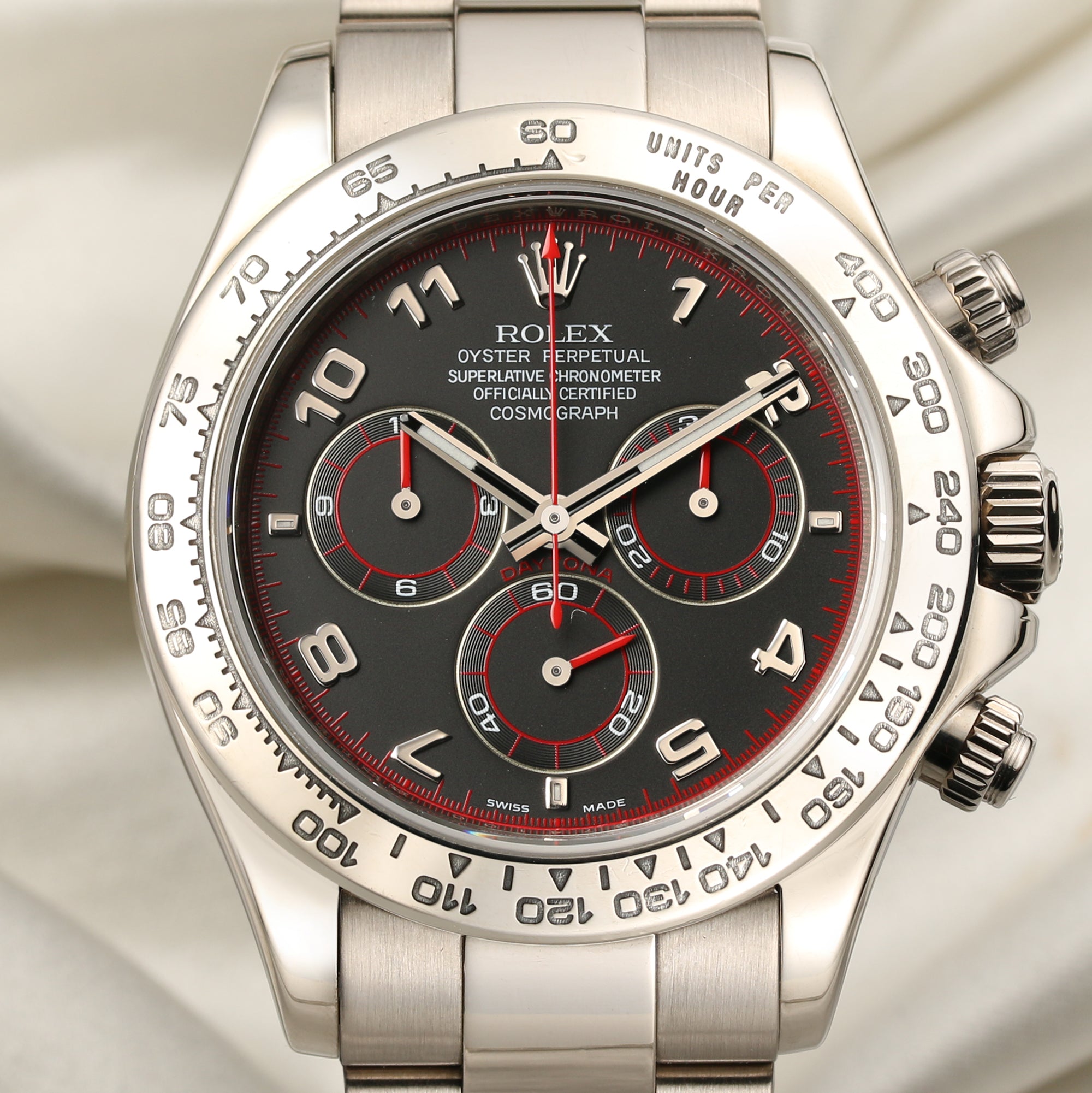 Rolex Daytona 116509 18K White Gold Racing Dial Second Hand Watch Collectors 2