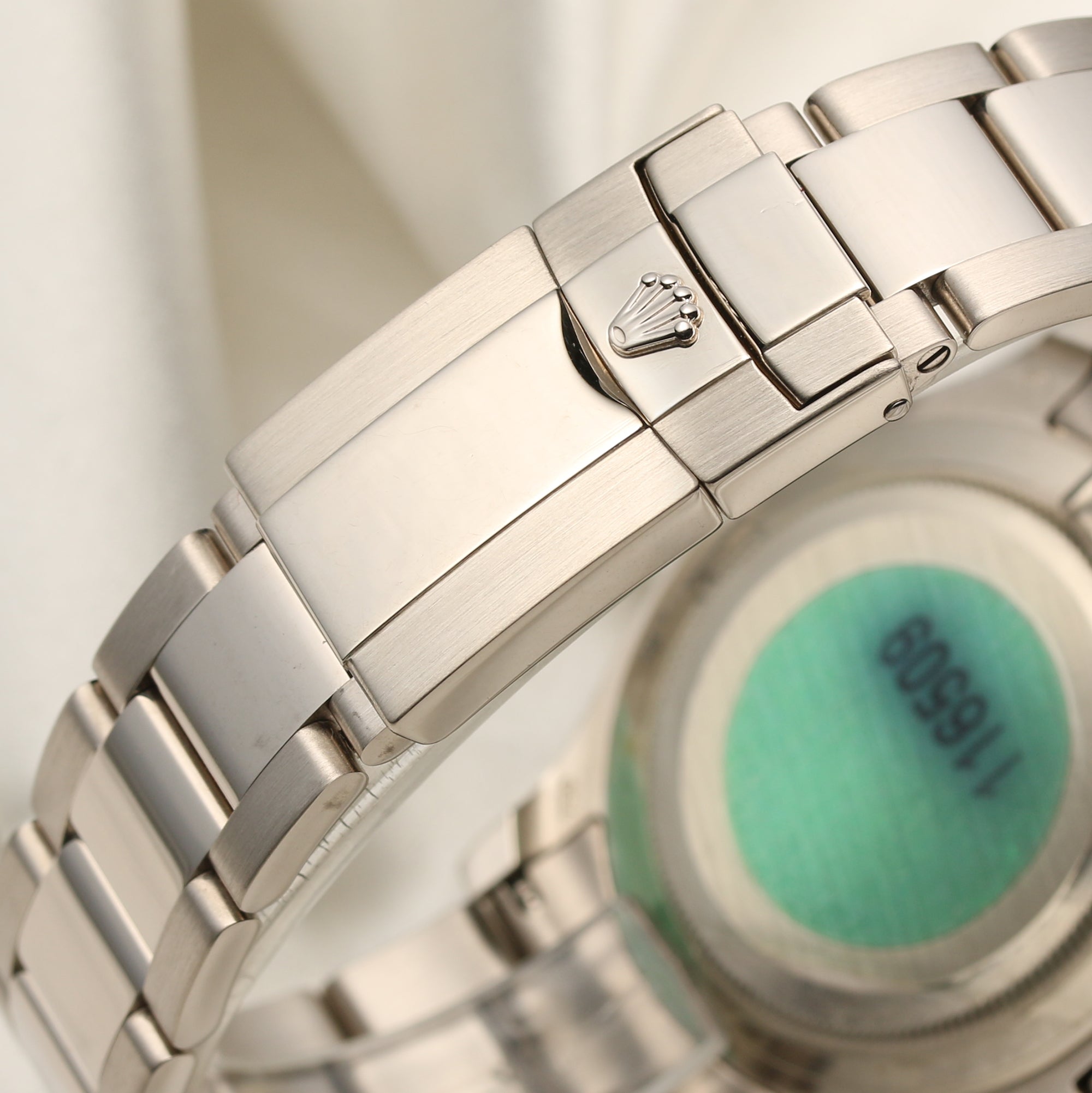 Rolex Daytona 116509 18K White Gold Racing Dial Second Hand Watch Collectors 9