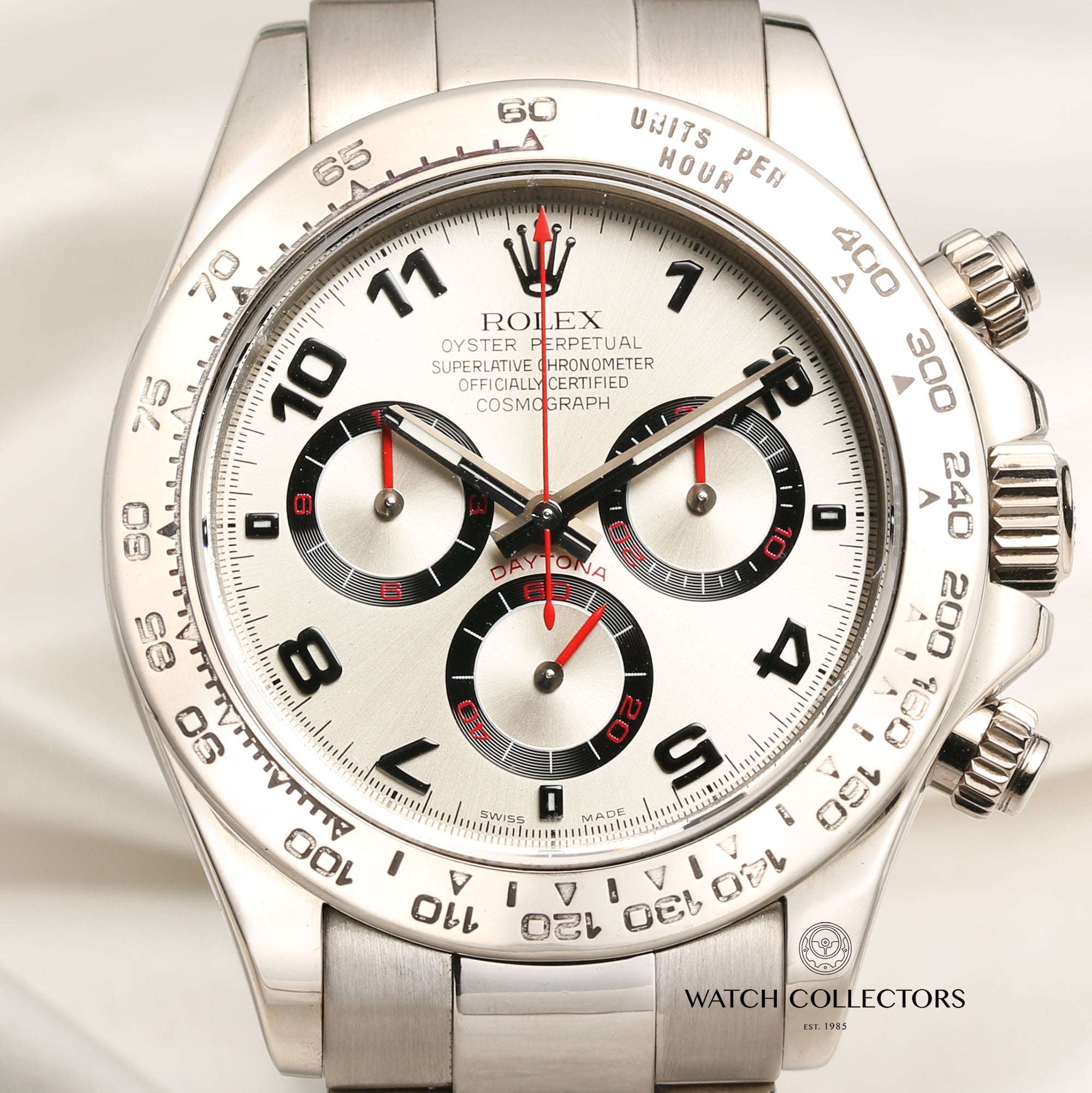 Rolex Daytona 116509 18K White Gold Second Hand Watch Collectors 2