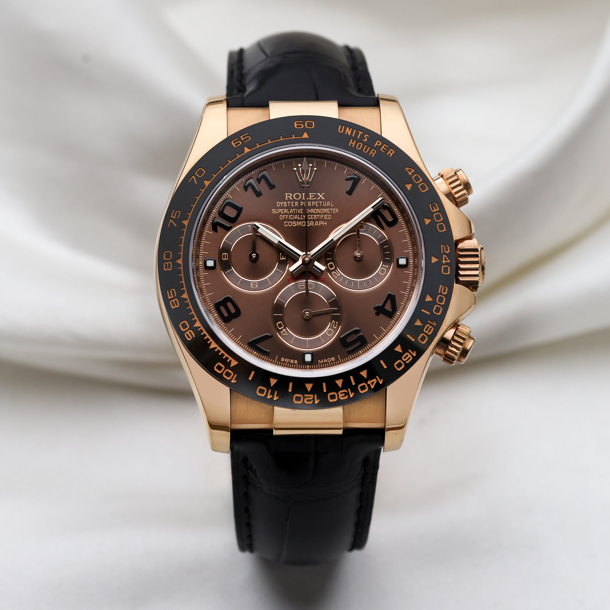 Rolex Daytona 116515 18K Rose Gold Chocolate Dial Second Hand Watch Collectors 1