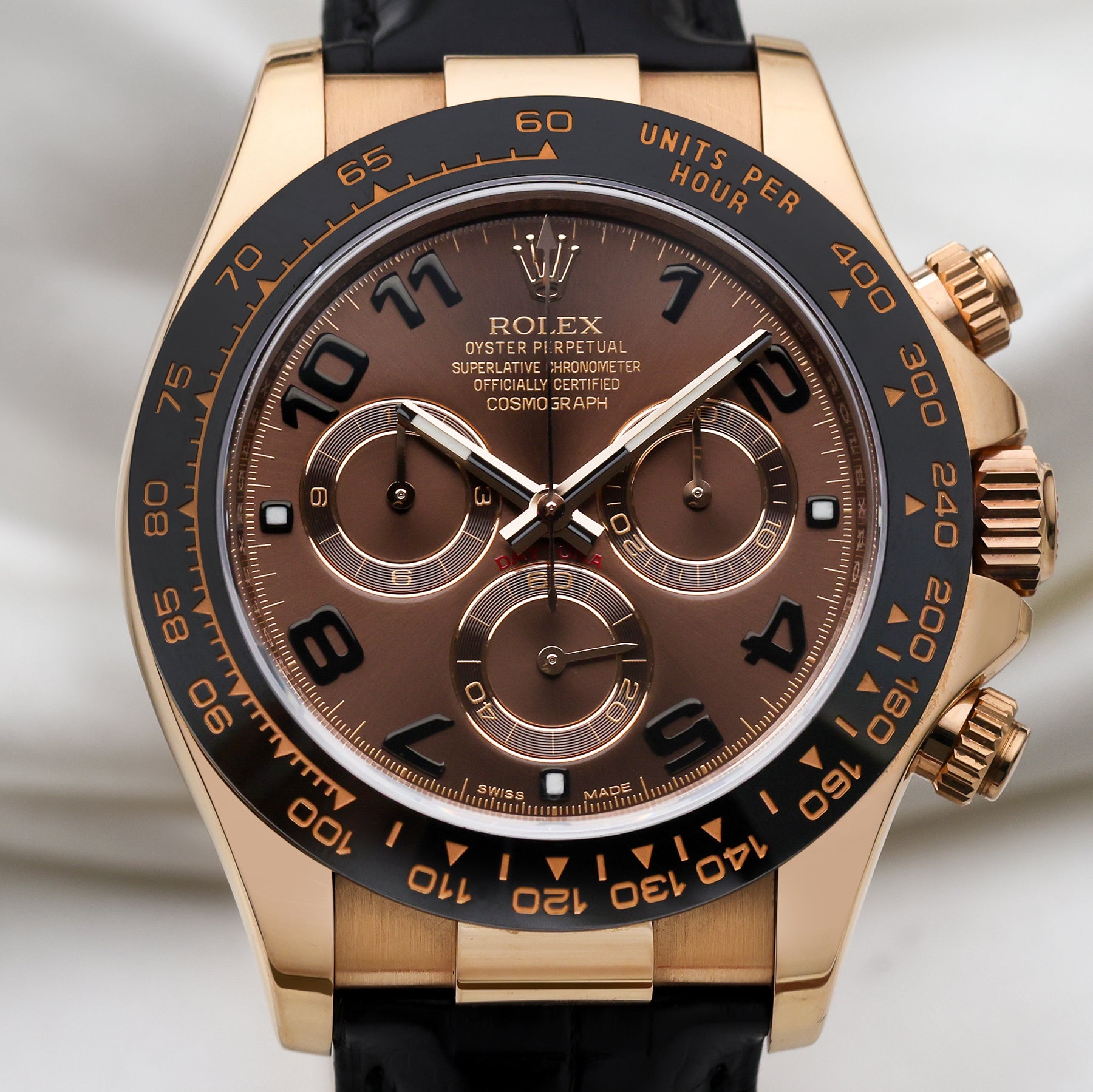 Rolex Daytona 116515 18K Rose Gold Chocolate Dial Second Hand Watch Collectors 2