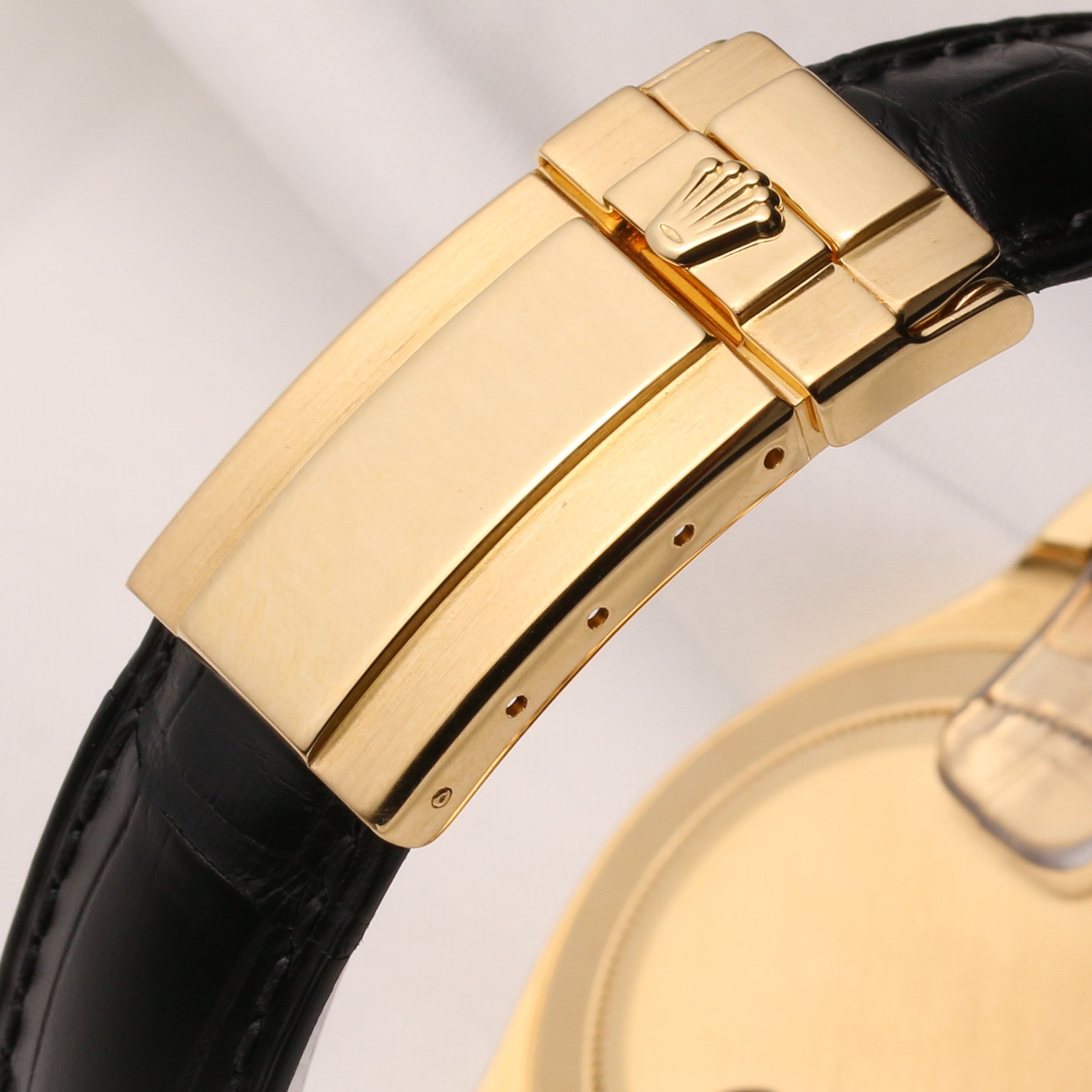 Rolex Daytona 116518 18K Yellow Gold Black Diamond Dial Second Hand Watch Collectors 6