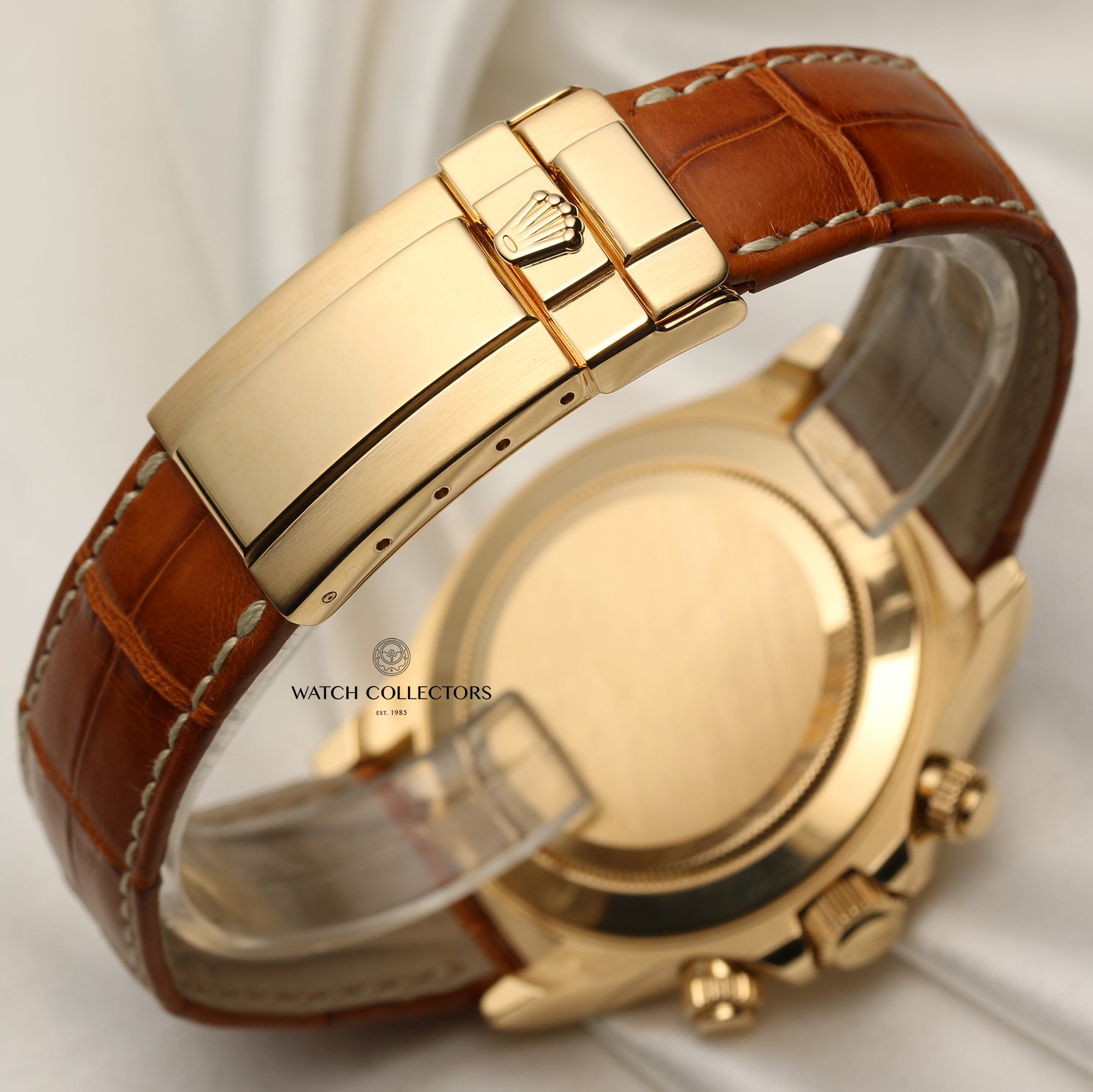 Rolex Daytona 116518 18K Yellow Gold Black MOP Diamond Dial Second Hand Watch Collectors 7