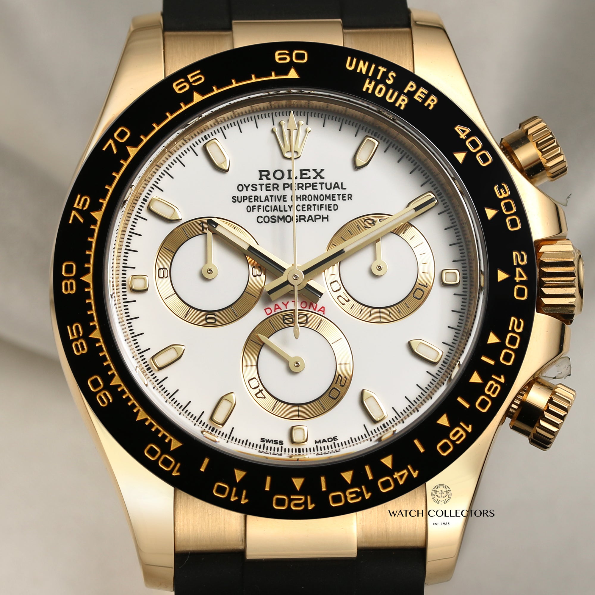 Rolex Daytona 116518 18K Yellow Gold Ceramic Bezel Second Hand Watch Collectors 2