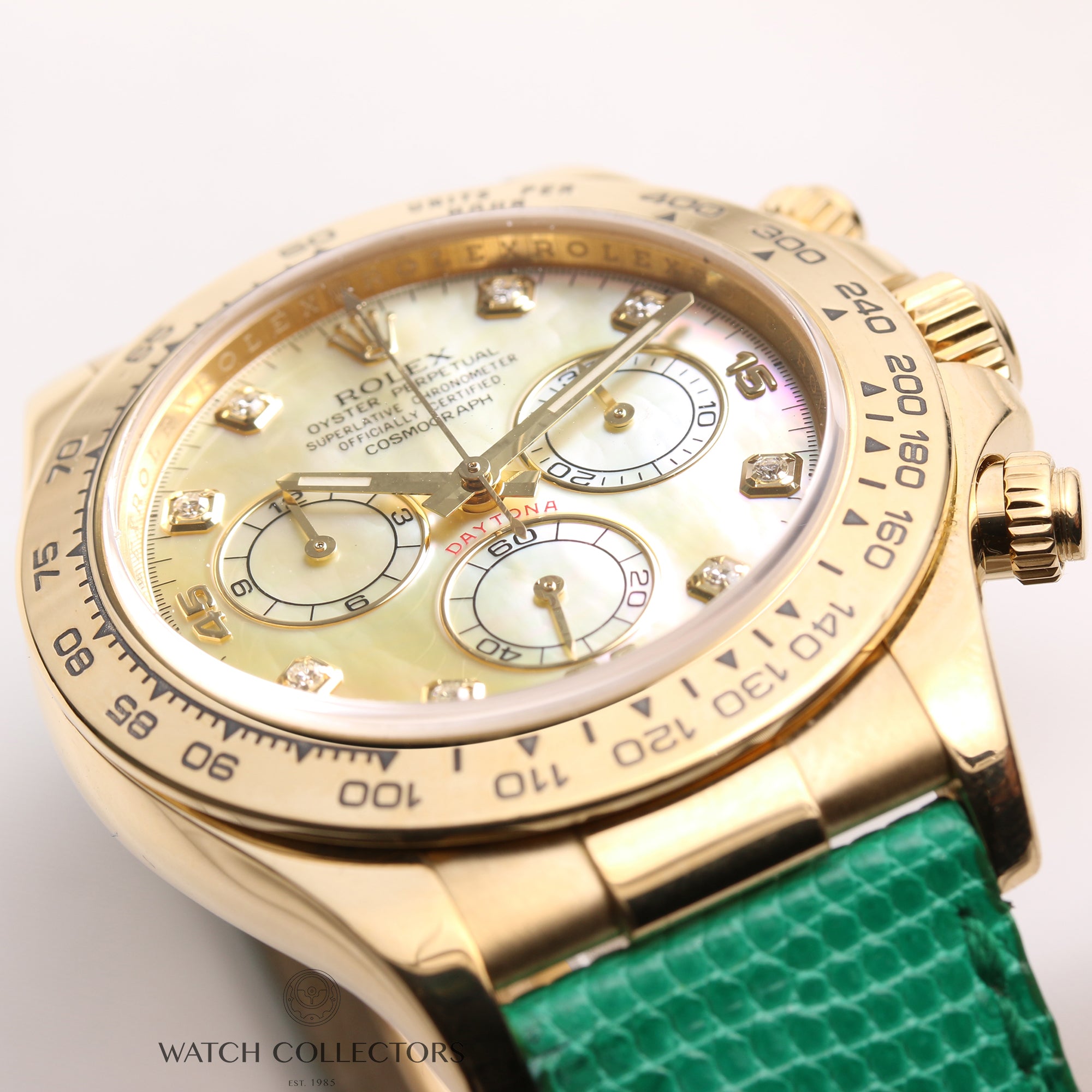 Rolex-Daytona-116518-18K-Yellow-Gold-Champagne-Diamond-Dial-Second-Hand-Watch-Collectors-5