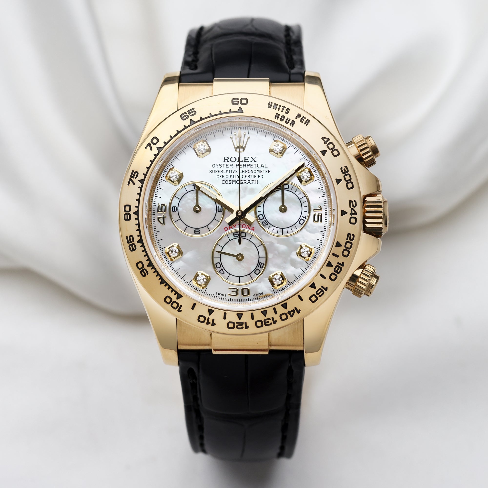 Rolex Daytona 116518 18K Yellow Gold Second Hand Watch Collectors 1