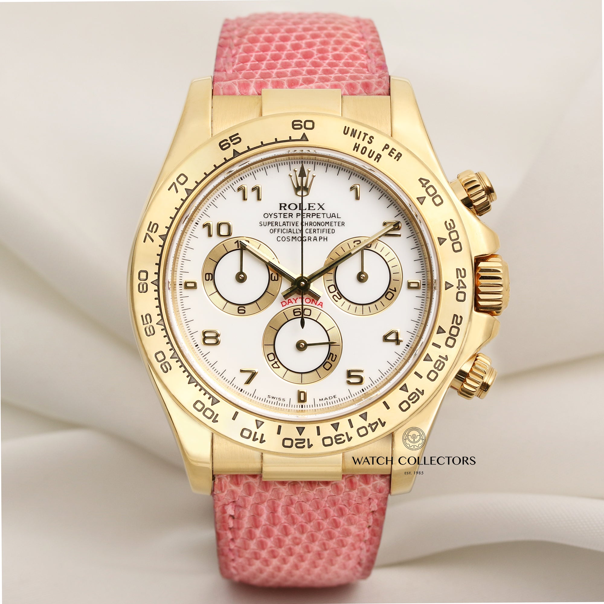 Rolex Daytona 116518 18K Yellow Gold Second Hand Watch Collectors 1