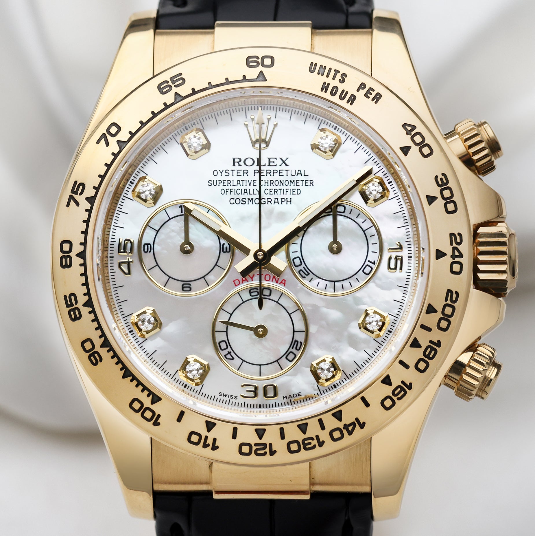 Rolex Daytona 116518 18K Yellow Gold Second Hand Watch Collectors 2