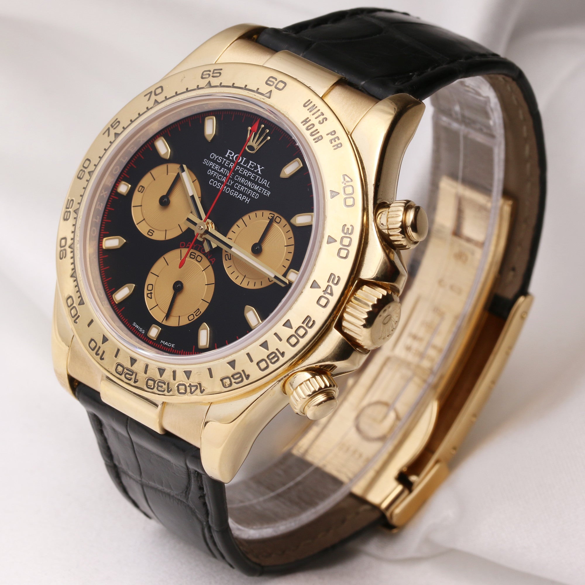 Rolex Daytona 116518 18K Yellow Gold Second Hand Watch Collectors 3