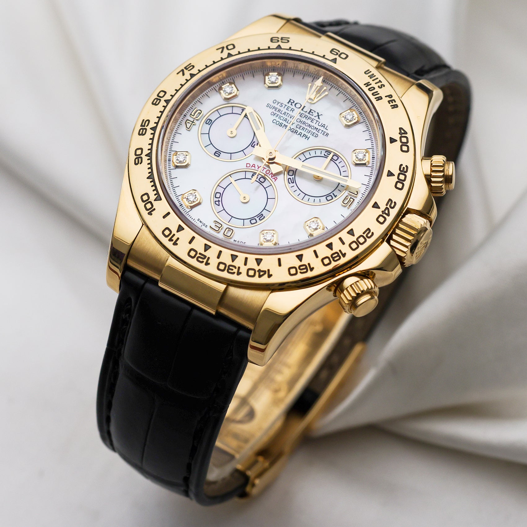 Rolex Daytona 116518 18K Yellow Gold Second Hand Watch Collectors 3