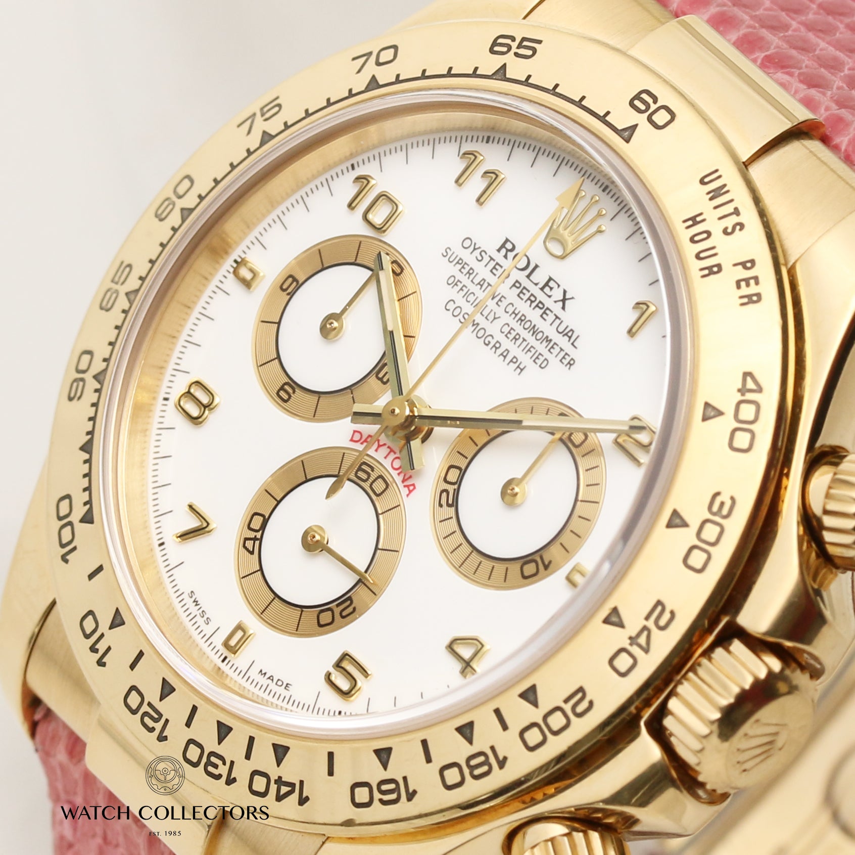 Rolex Daytona 116518 18K Yellow Gold Second Hand Watch Collectors 4