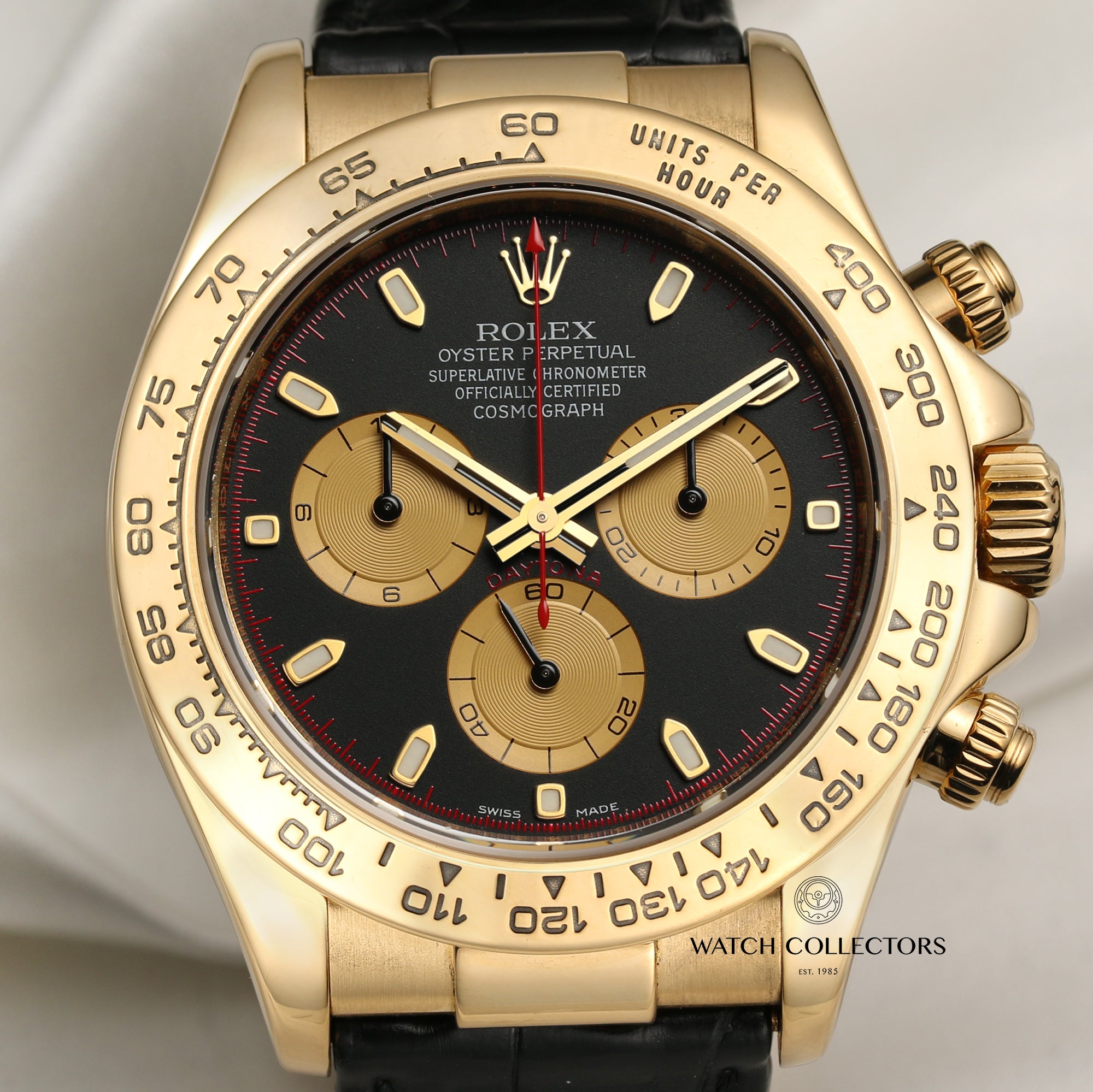 Rolex Daytona 116518 Racing Dial 18K Yellow Dial Second Hand Watch Collectors 2