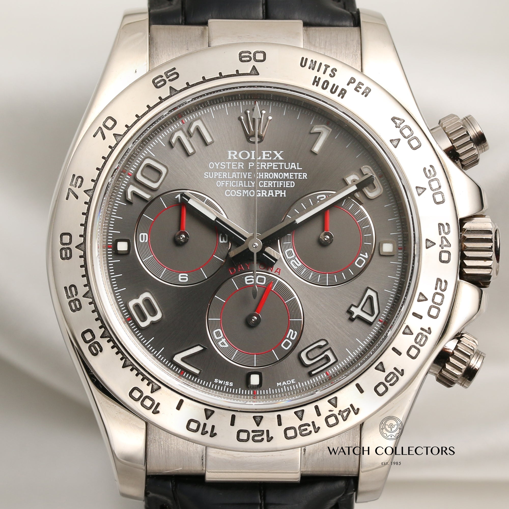 Rolex Daytona 116519 18K White Gold Grey Dial Second Hand Watch Collectors 2