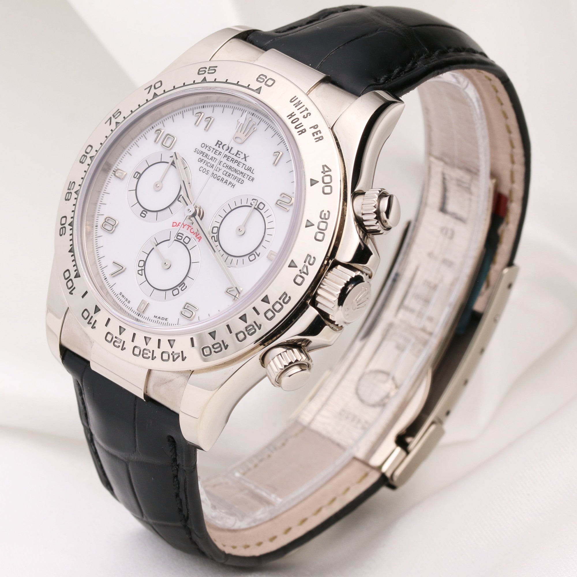 Rolex Daytona 116519 18K White Gold Second Hand Watch Collectors 3