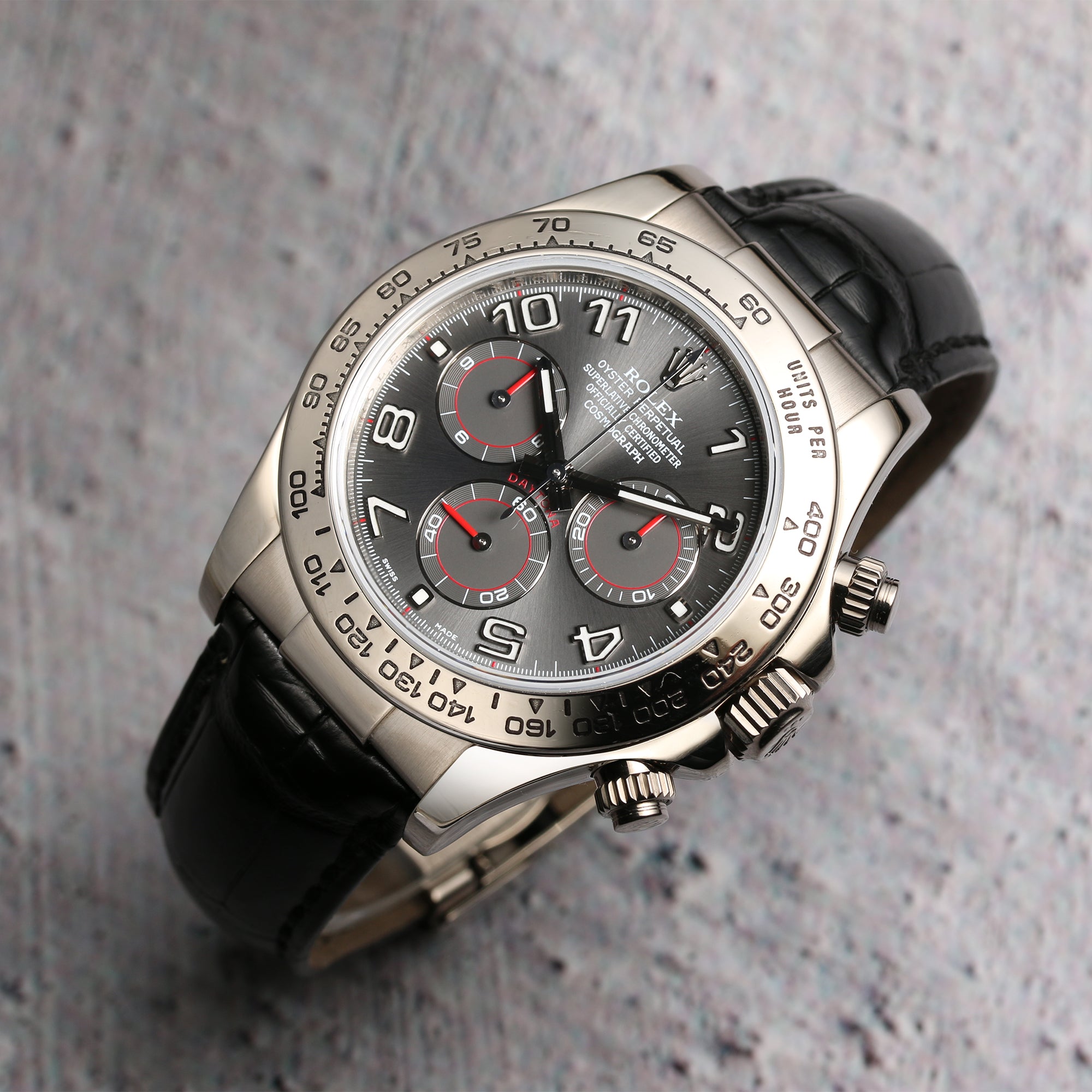 Rolex Daytona 116519 18K White Gold second hand Watch Collectors 3