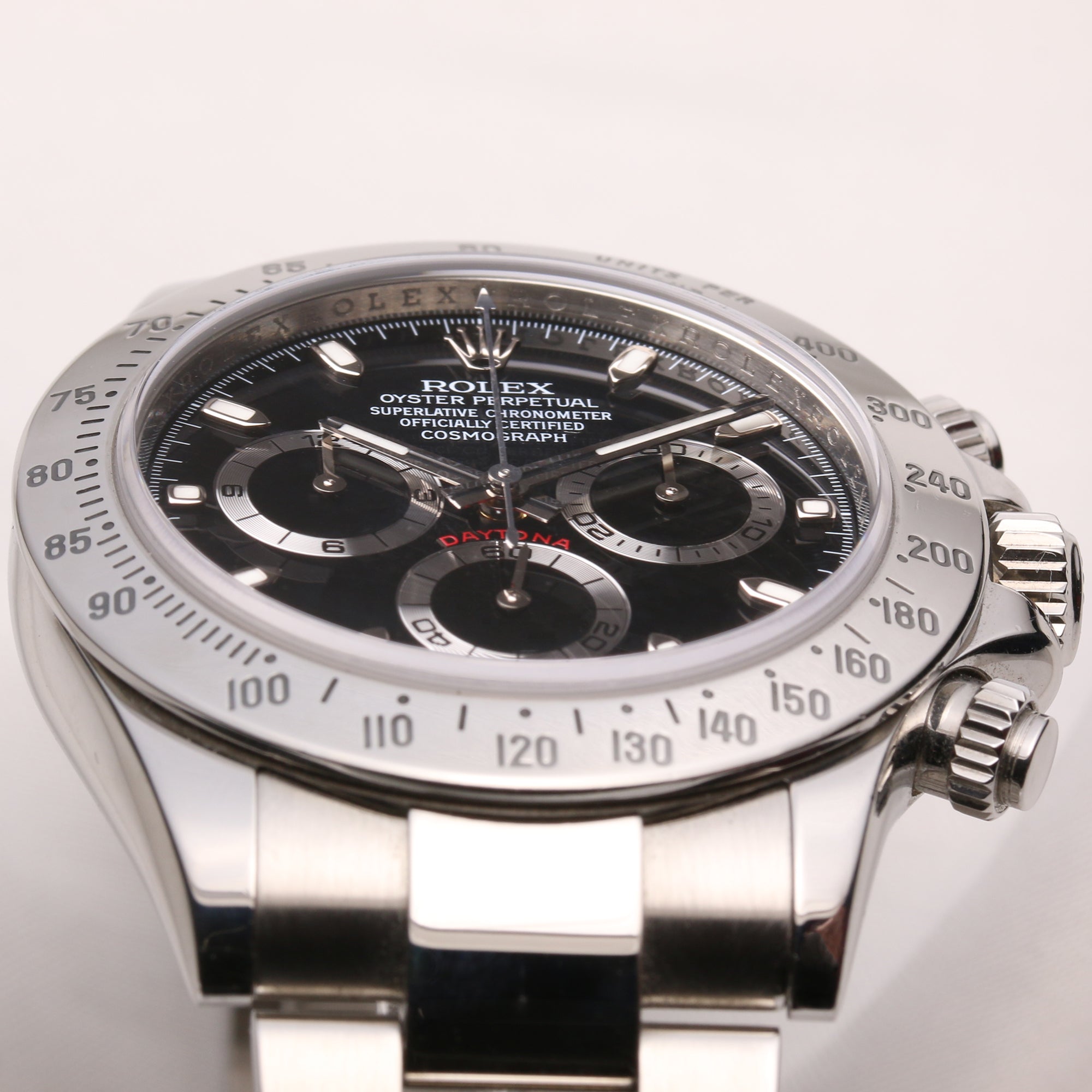 Rolex Daytona 116520 Black Dial Stainless Steel Second Hand Watch Collectors 5