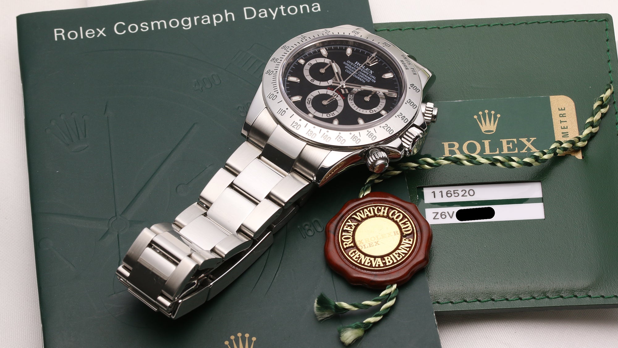 Rolex Daytona 116520 Black Dial Stainless Steel Second Hand Watch Collectors 7