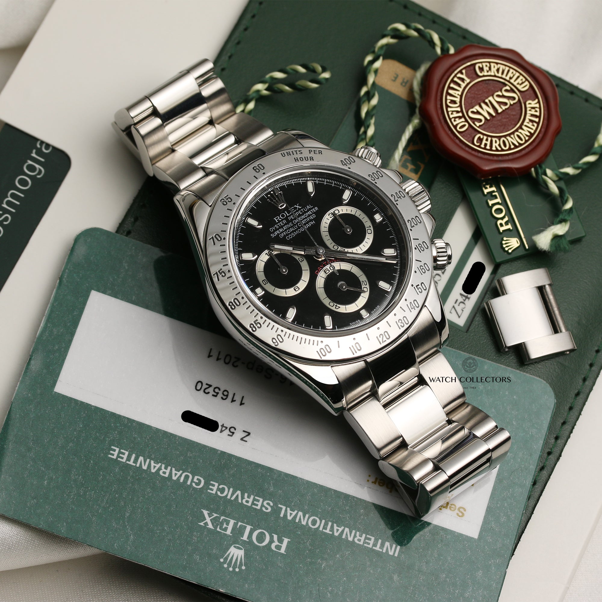 Rolex Daytona 116520 Stainless Steel Second Hand Watch Collectors 10