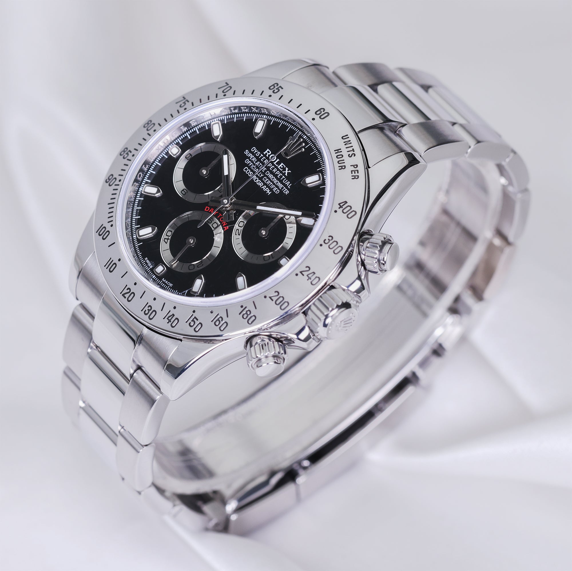 Rolex Daytona 116520 Stainless Steel Second Hand Watch Collectors 3